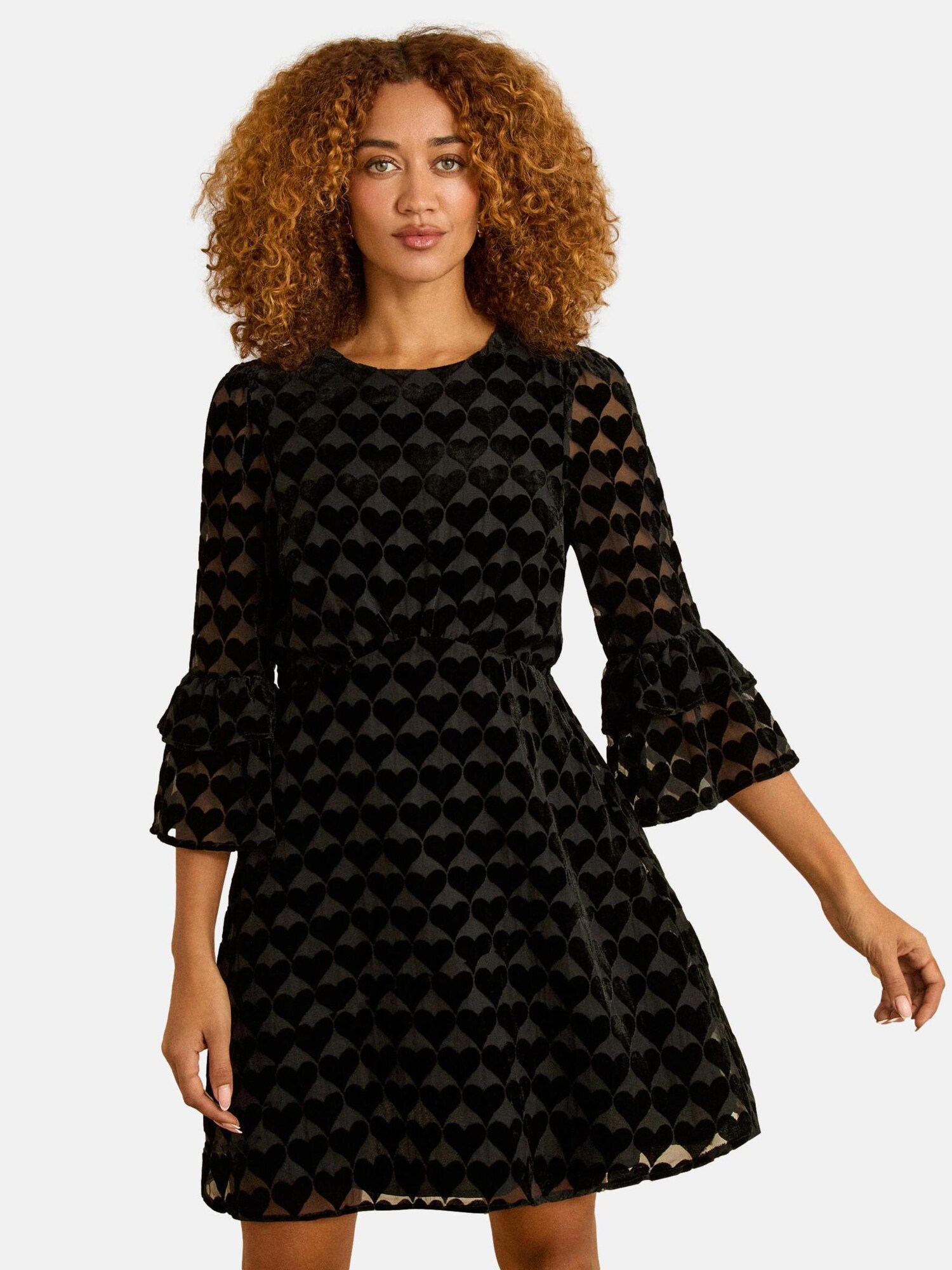 love & roses Rochie  gri închis / negru
