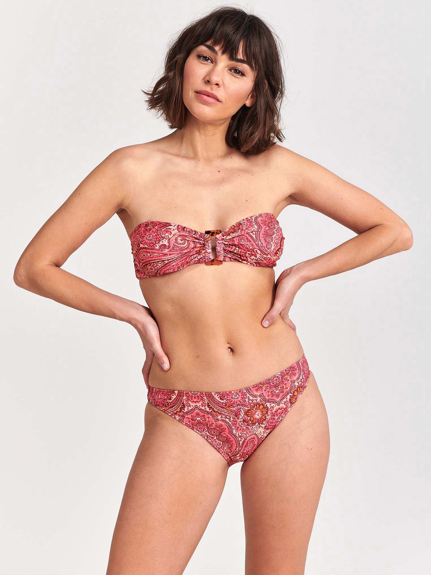 Shiwi Bikini 'ZOE'  aranysárga / fáradt rózsaszín / lilásvörös / fehér termék 2. képe