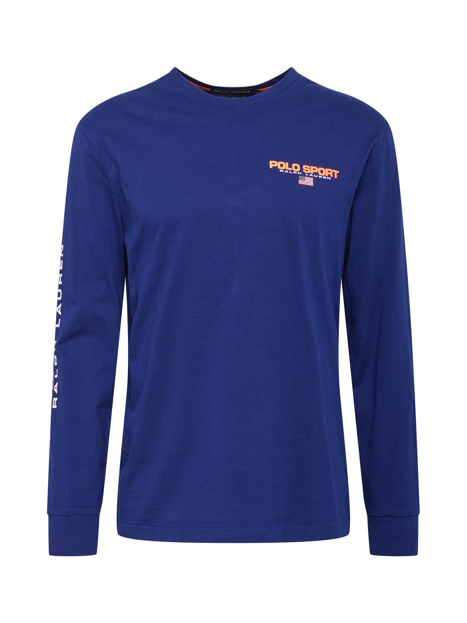POLO RALPH LAUREN Marškinėliai  sodri mėlyna („karališka“) / tamsiai oranžinė / balta