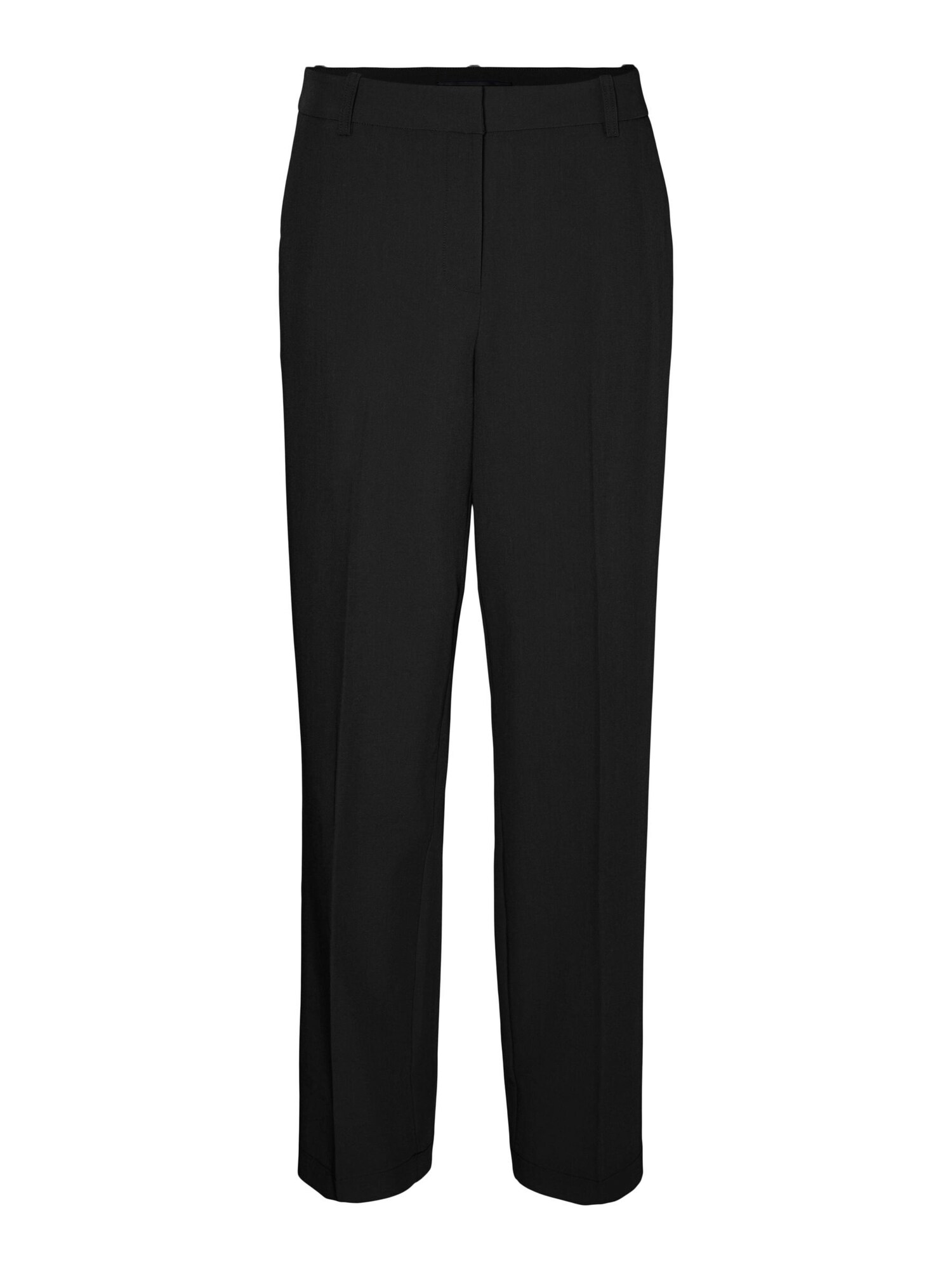 VERO MODA Nohavice s pukmi  čierna