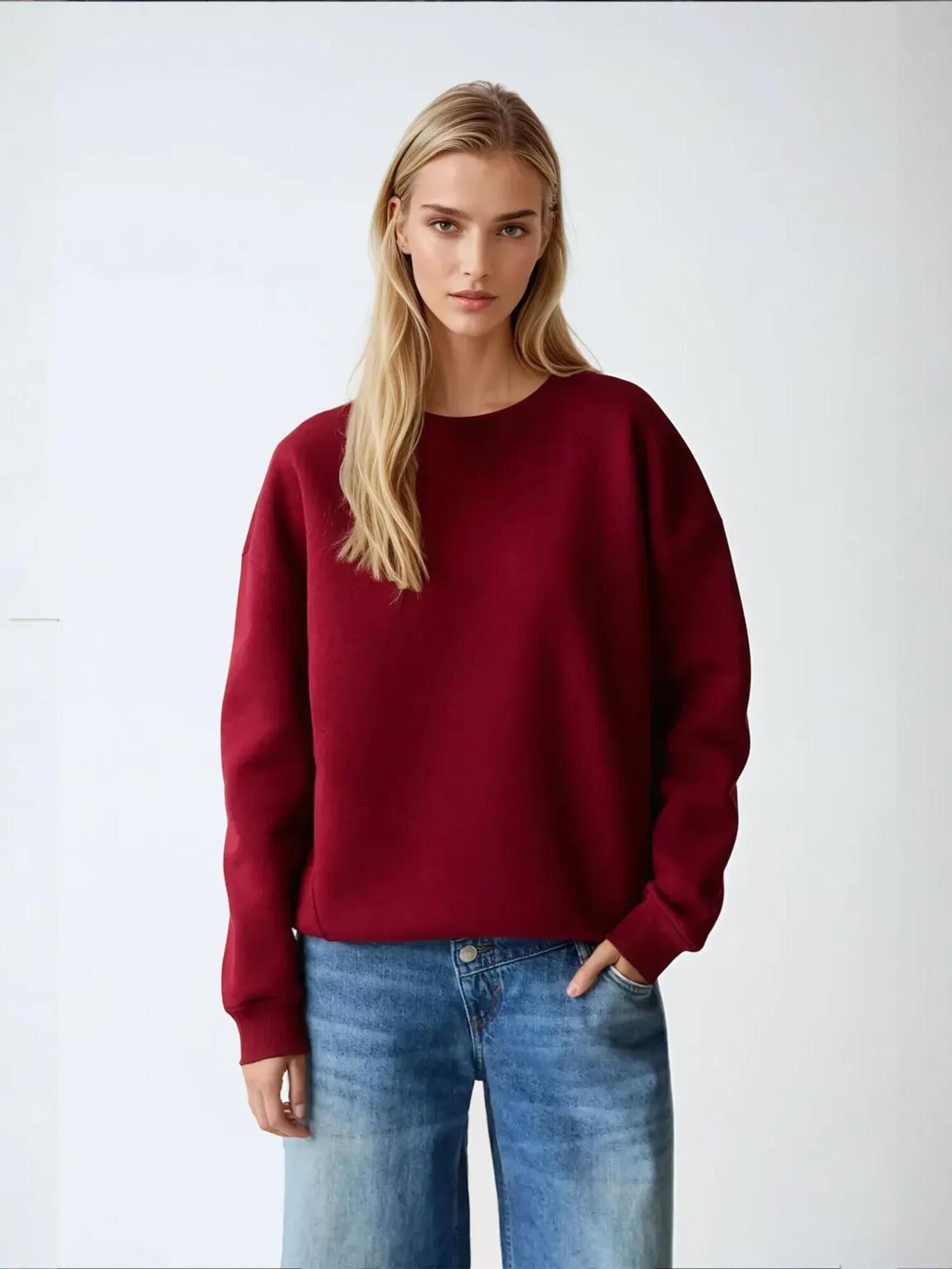 Hiccup Sweater majica 'Sweatshirts' burgund