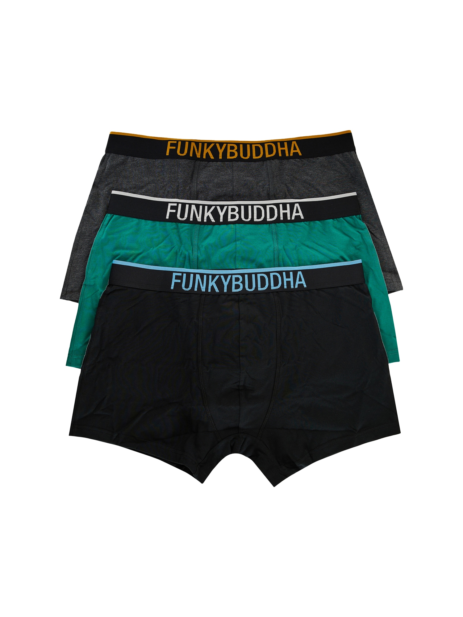 Funky Buddha Boxerky  modrá / antracitová / jedľová / čierna / biela
