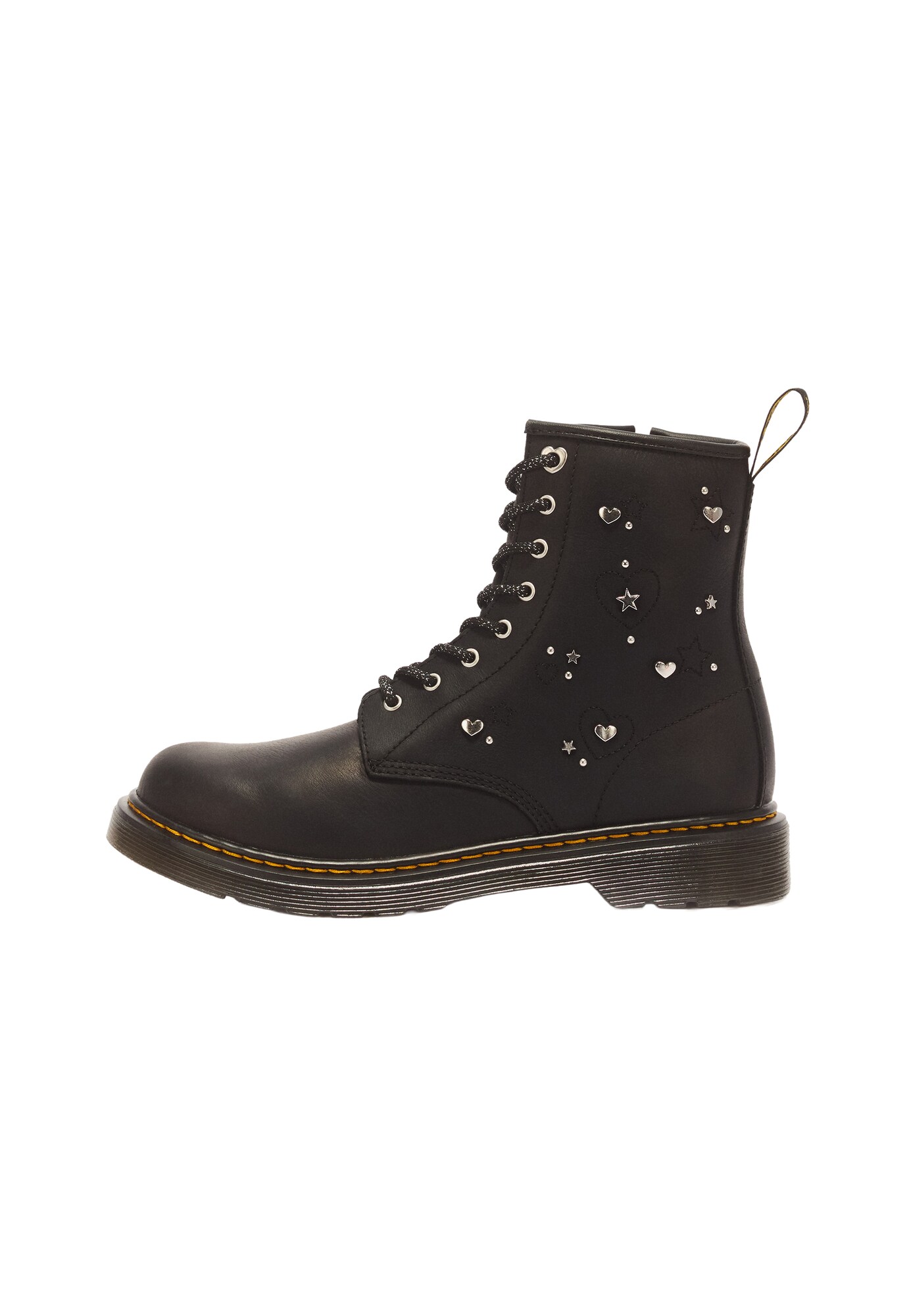Dr. Martens Cizme 1460 HS negru / argintiu