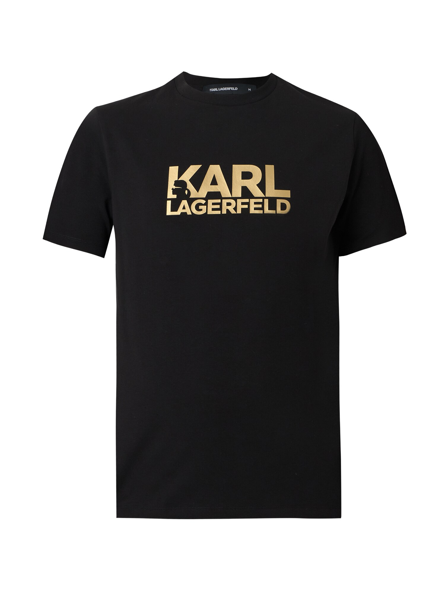 Karl Lagerfeld Tricou  auriu / negru