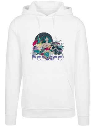 F4NT4STIC Sweatshirt ‘DC Comics Justice League Heroine’ Smaragd / Rood / Zwart / Wit