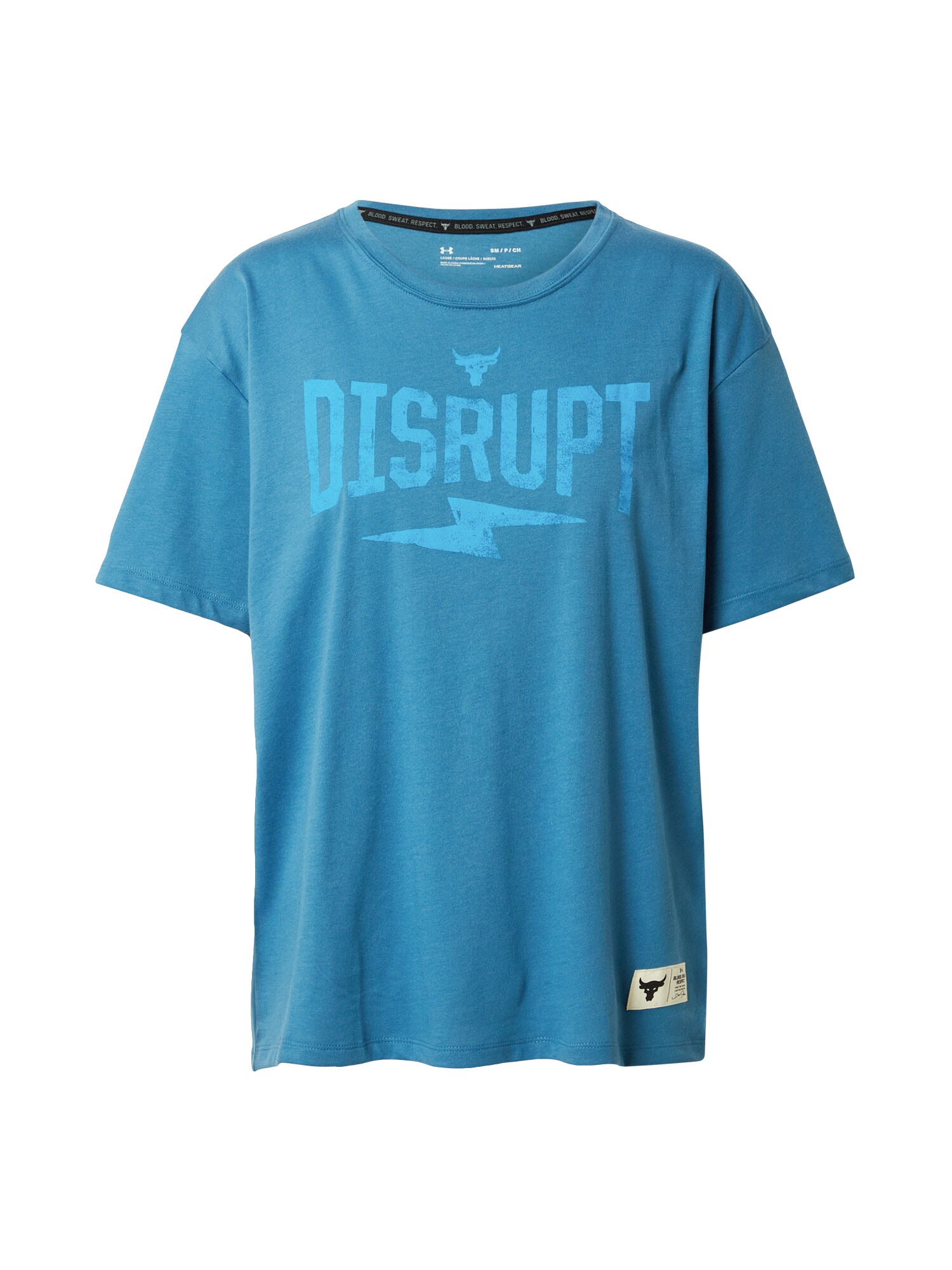UNDER ARMOUR Sportiniai marškinėliai 'Rock Disrupt'  mėlyna / šviesiai mėlyna