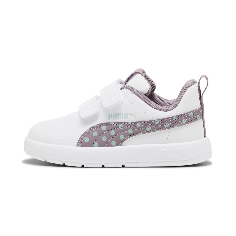PUMA Sneaker 'Courtflex V3' Jungen Größe 24 türkis / mauve / weiß
