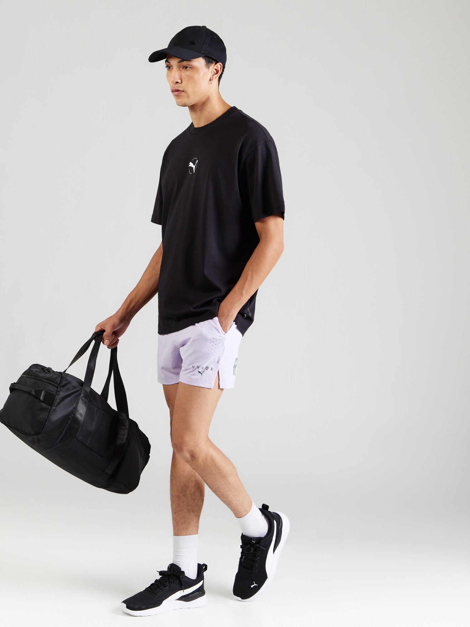 PUMA Camiseta negro / blanco – imagen 4