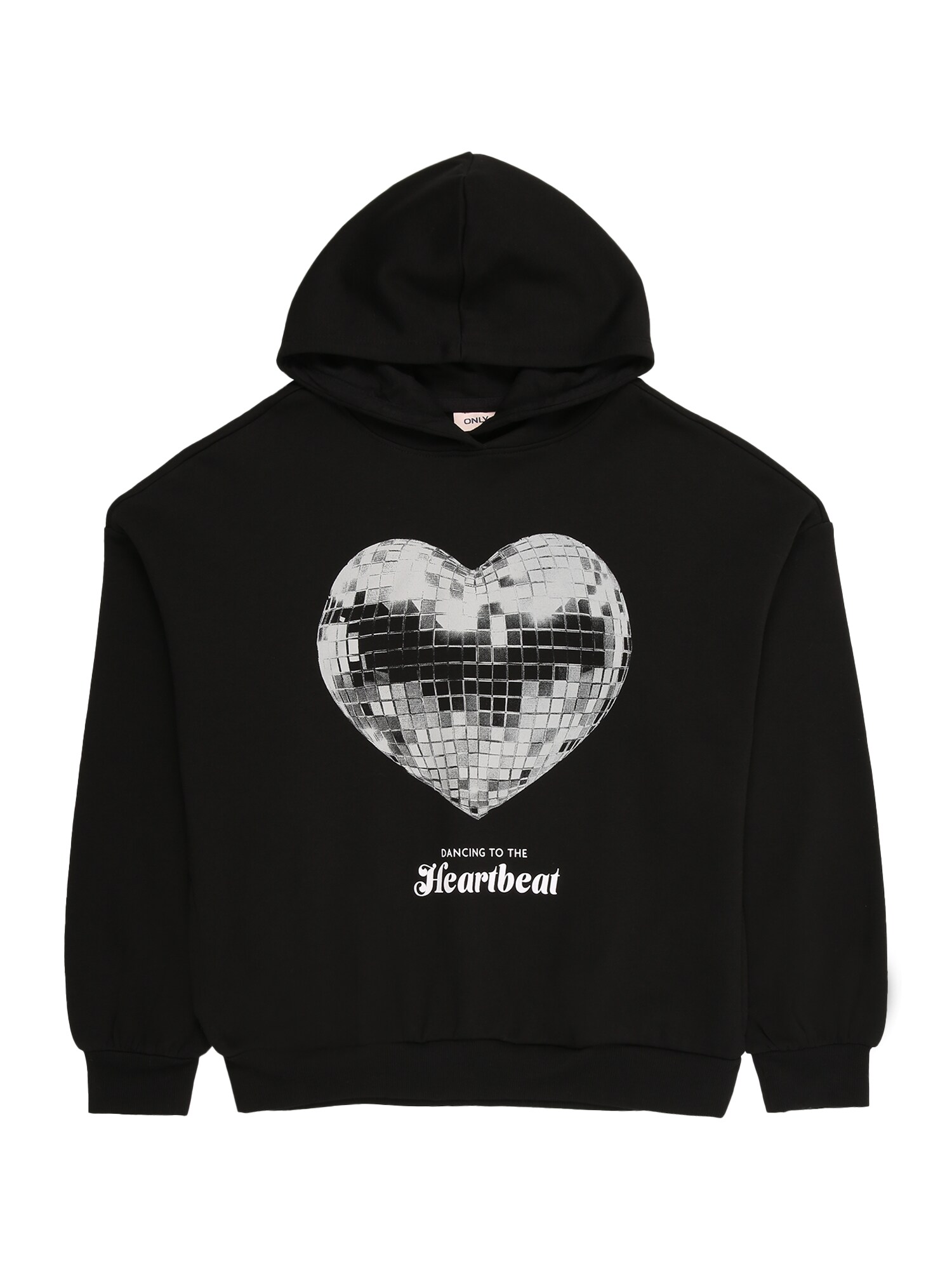 ONLY GIRLS Sweatshirt schwarz / silber