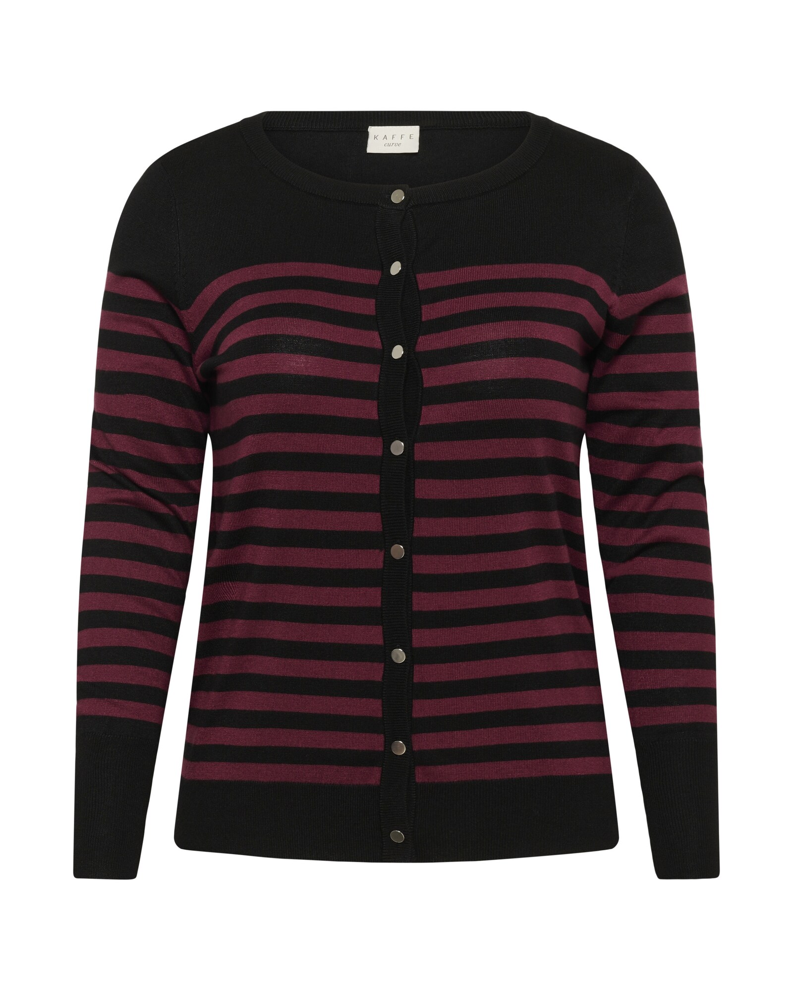 KAFFE CURVE Cárdigan 'Lizzy'  lila / negro