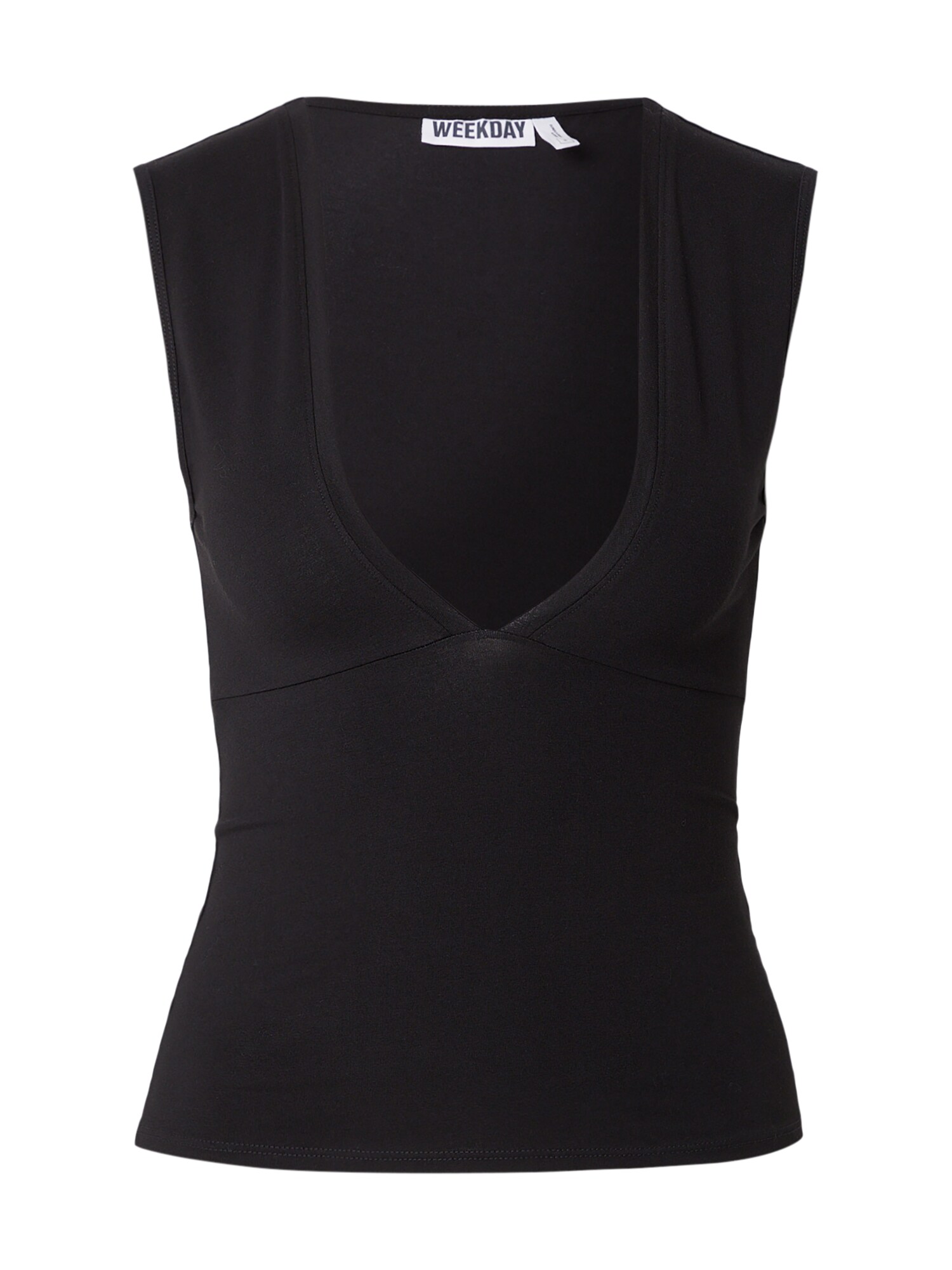 WEEKDAY Top Pia  negru