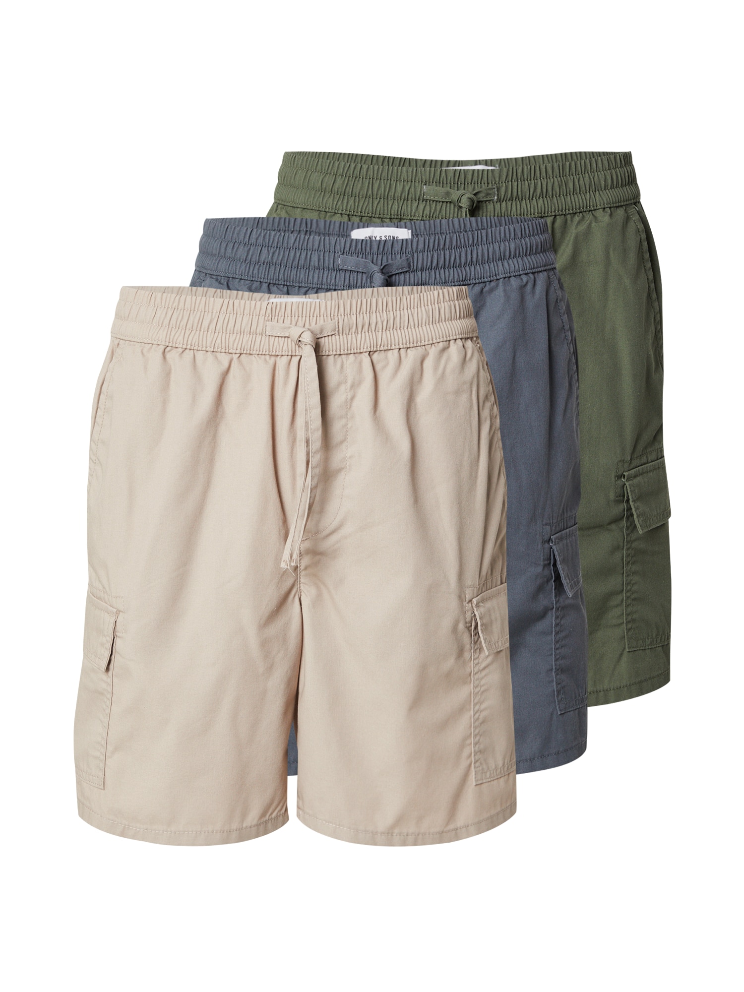 Only & Sons Cargo nadrágok 'ONSKAL'  bézs / antracit / khaki akciós termékkép 1