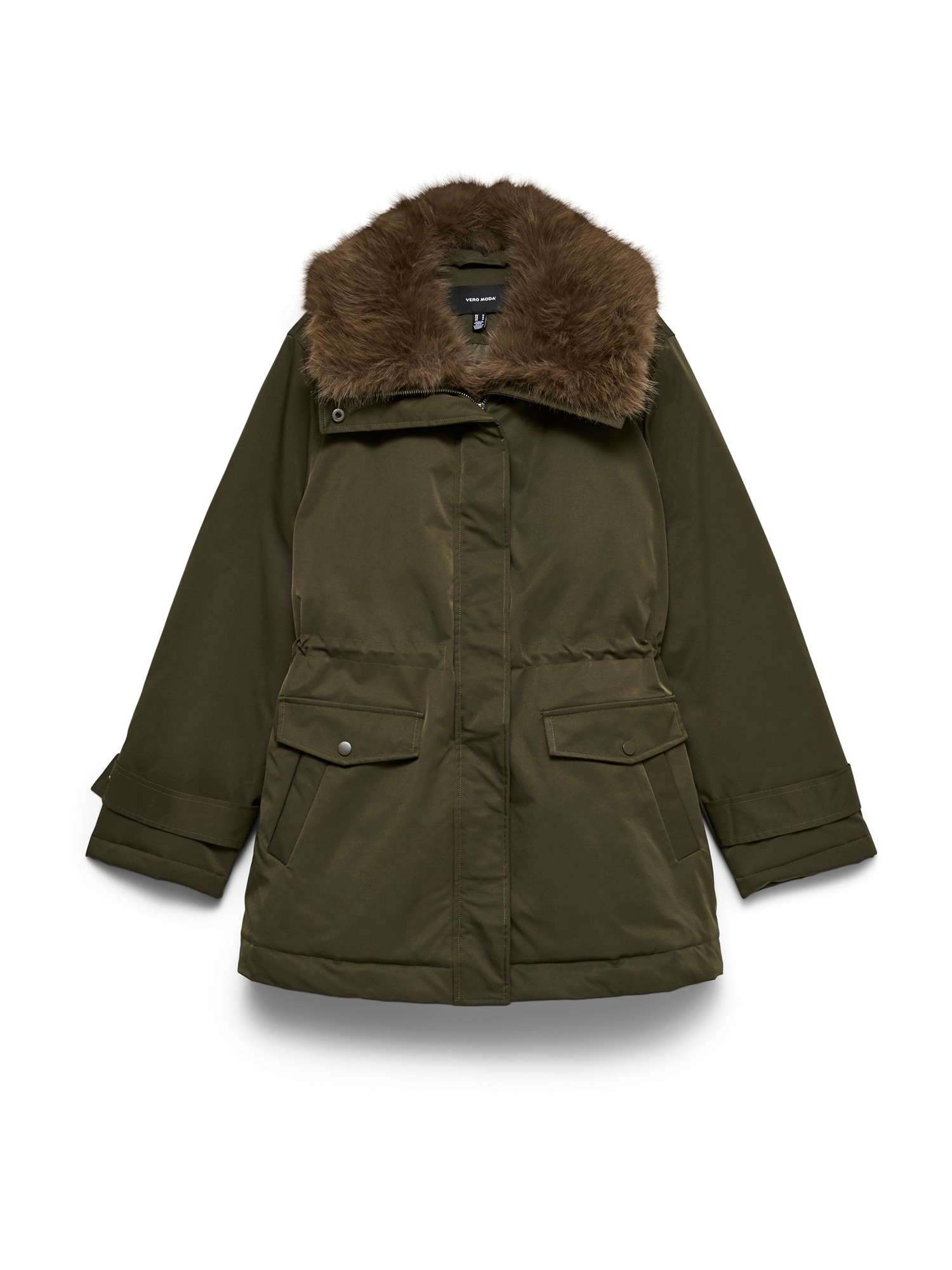 VERO MODA Parka de iarnă verde pin