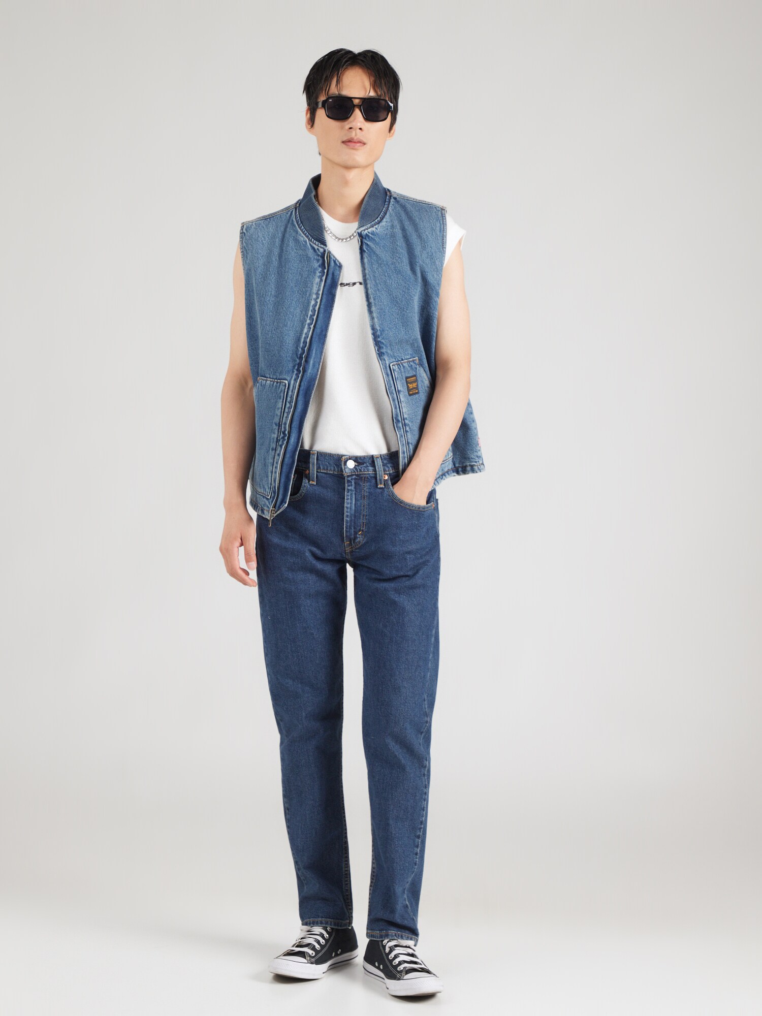 LEVI'S ® Džínsy '502™ Taper'  tmavomodrá (obrázok 4)