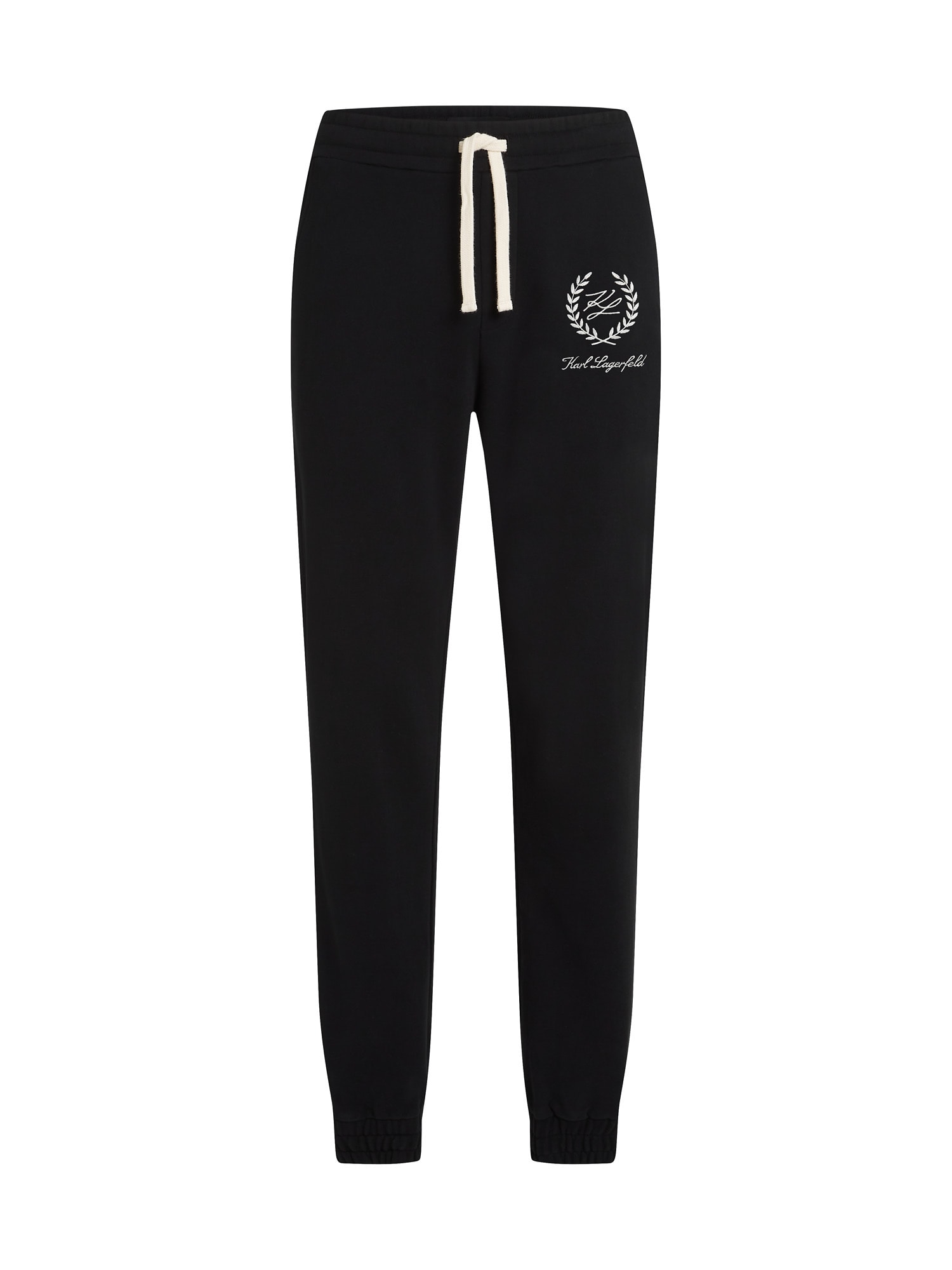 Karl Lagerfeld Pantaloni Hotel  negru / alb