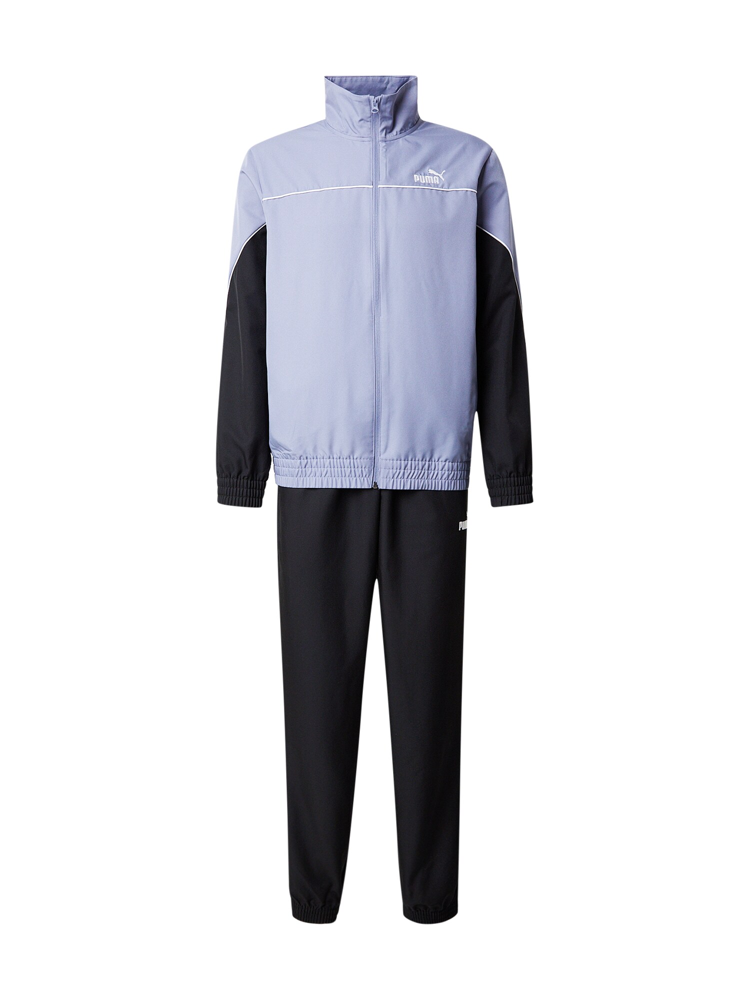 PUMA Costum de trening  gri bazalt / negru / alb