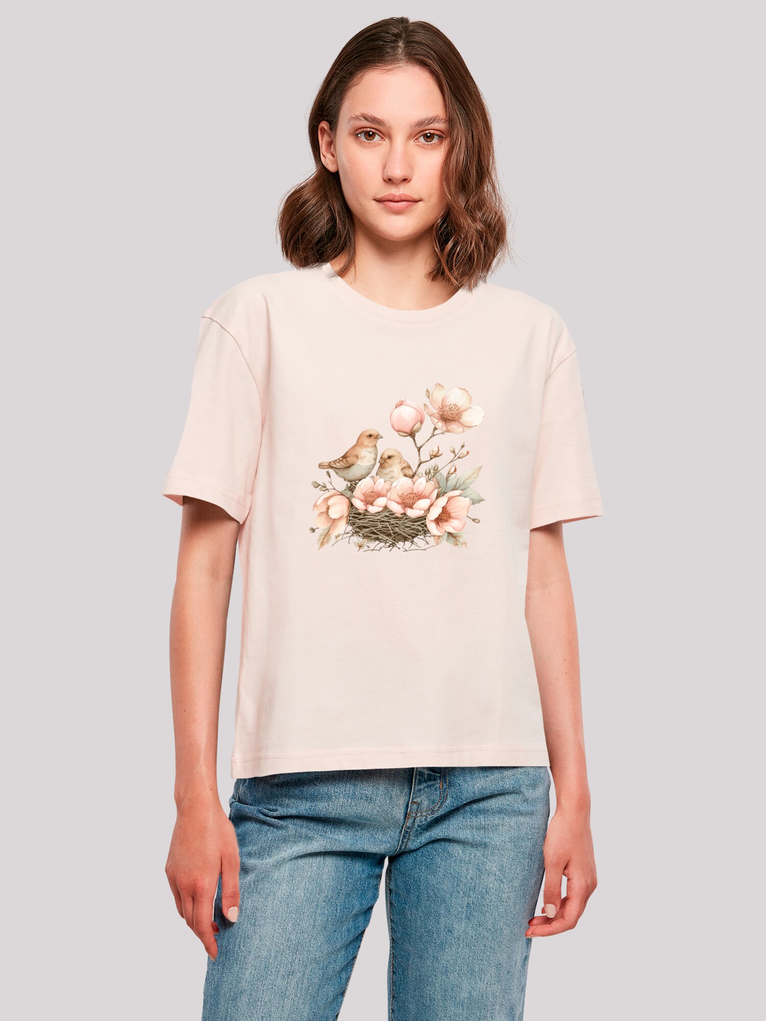 Thumbnail - F4NT4STIC T-Shirt Vogelnest Blumen