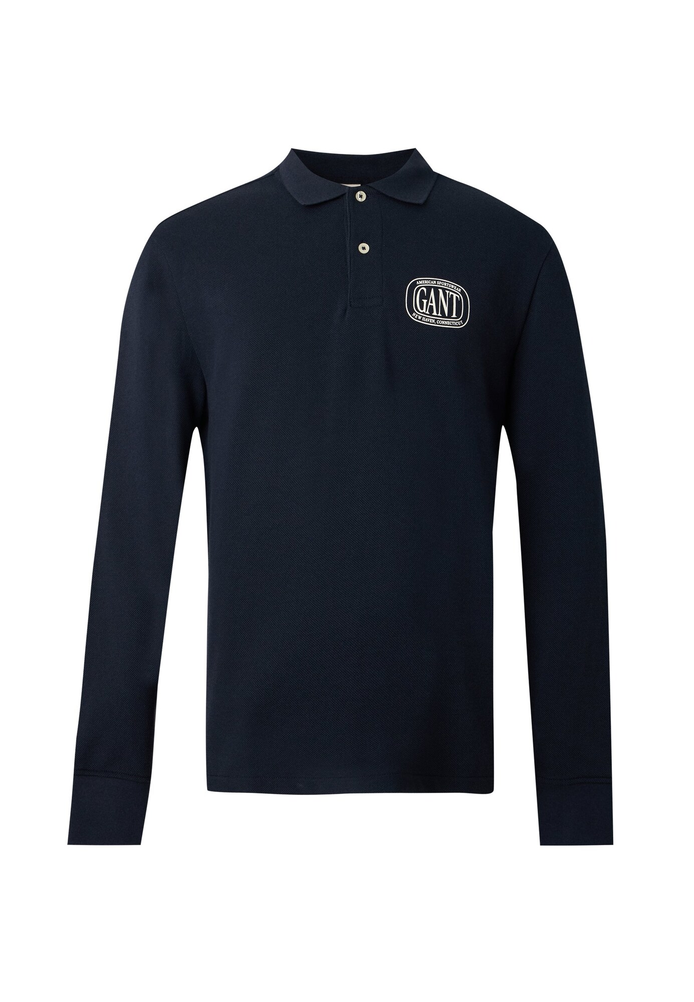 GANT Tricou bleumarin / alb