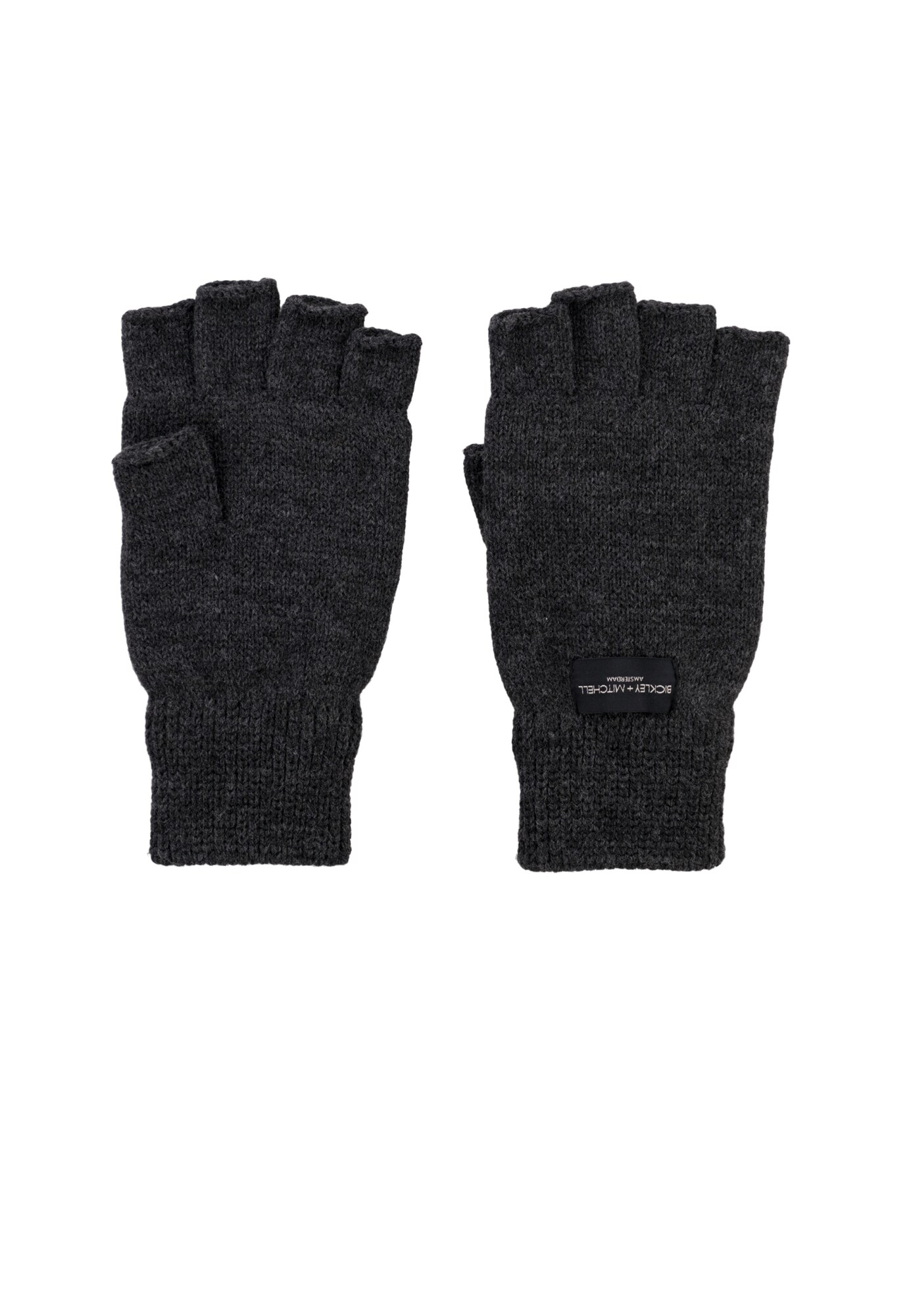 Bickley + Mitchell Amsterdam Mănuși cu degetele goale  gri metalic