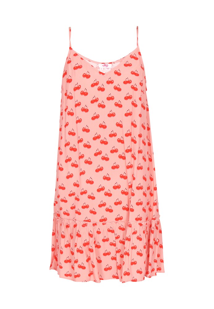 swirly Sommerkleid Damen Größe 40 koralle / rot / weiß