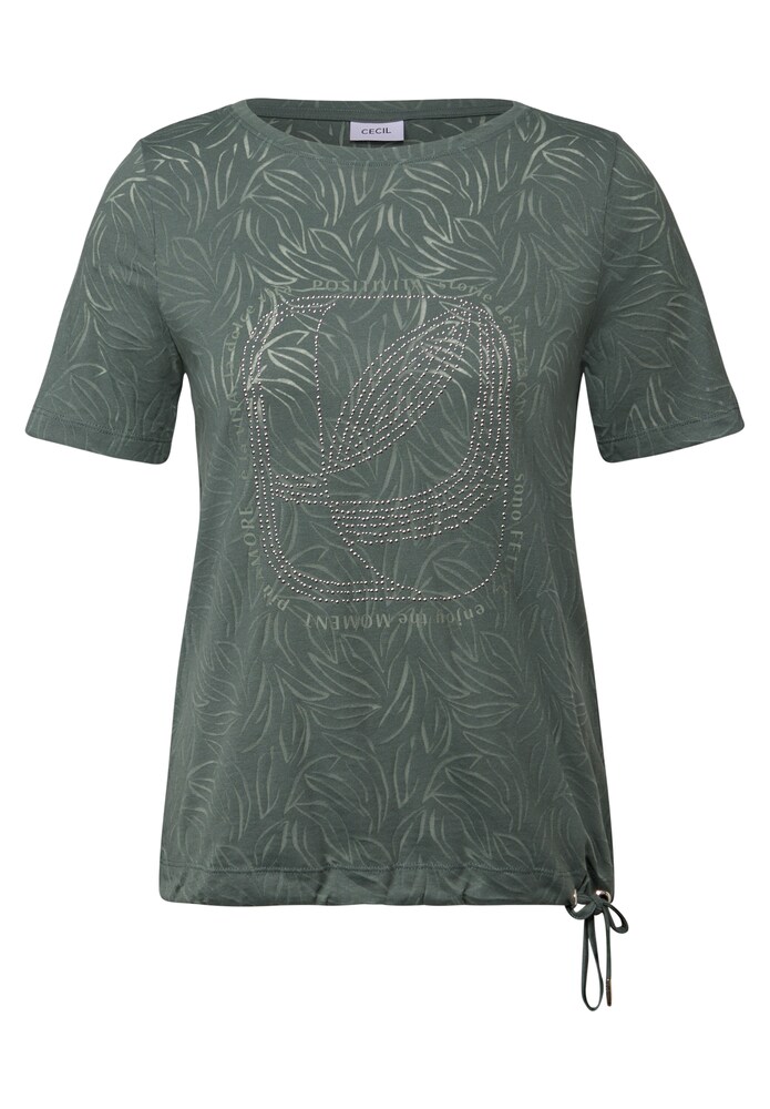 CECIL Shirt Damen Größe XS khaki / oliv