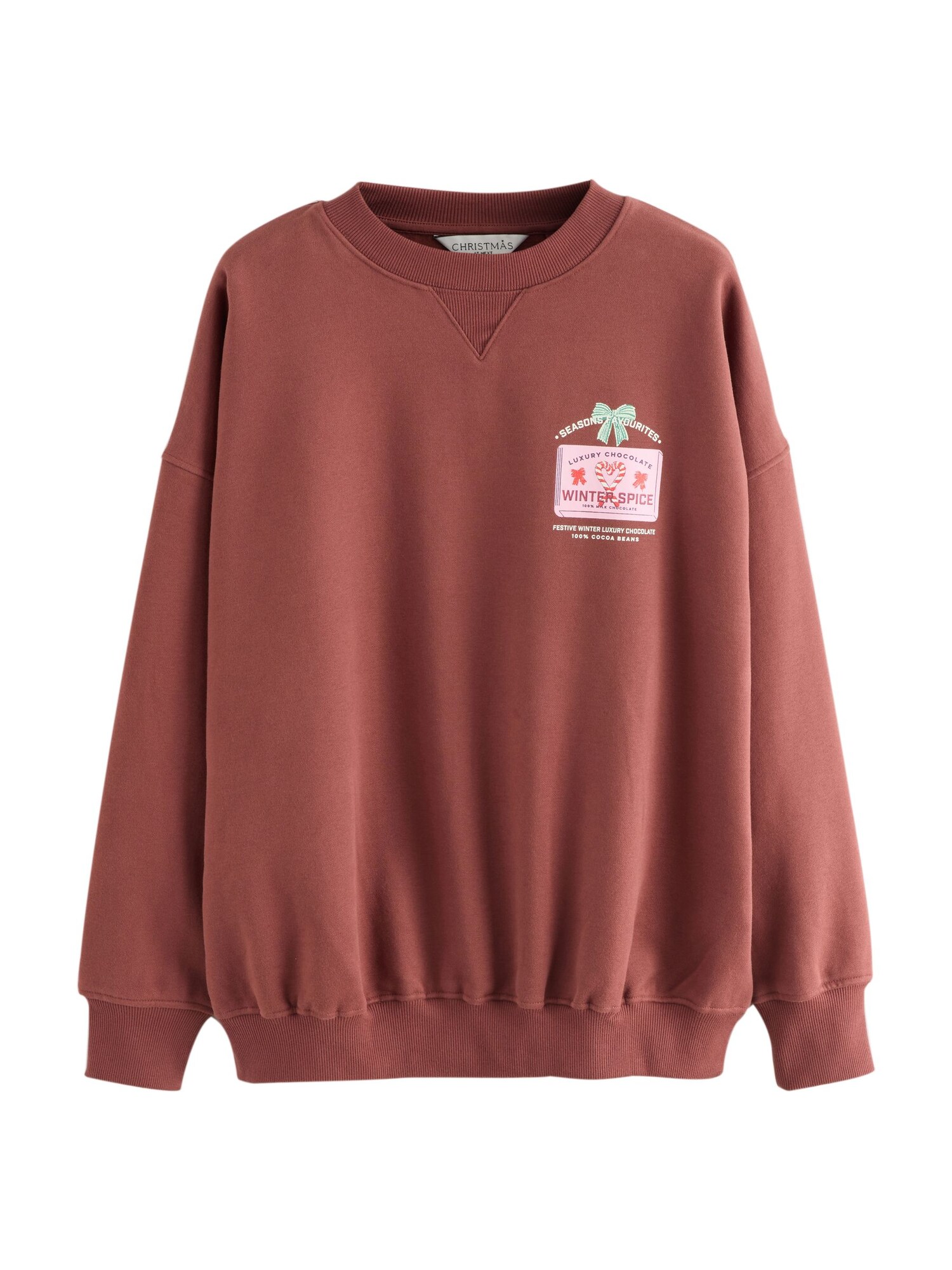 Next Bluză de molton  albastru / ciocolatiu / portocaliu / roz