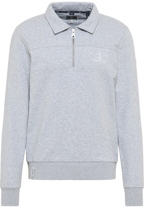 DreiMaster Maritim Sweatshirt Grijs gemêleerd