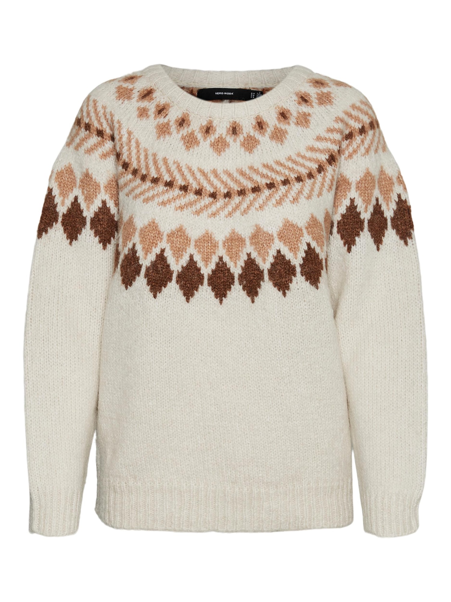 Vero Moda VERO MODA Pullover 'Filippa' chamois / braun / greige