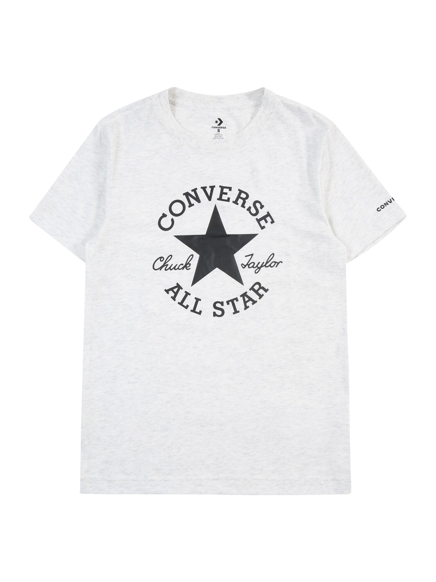 CONVERSE Póló  világosszürke / fekete akciós termékkép 1