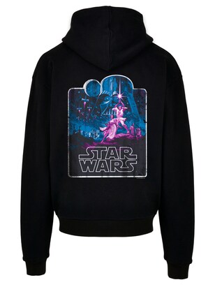 F4NT4STIC Sweatshirt ‘Star Wars Movie Poster’ Blauw / Lila / Zwart / Wit