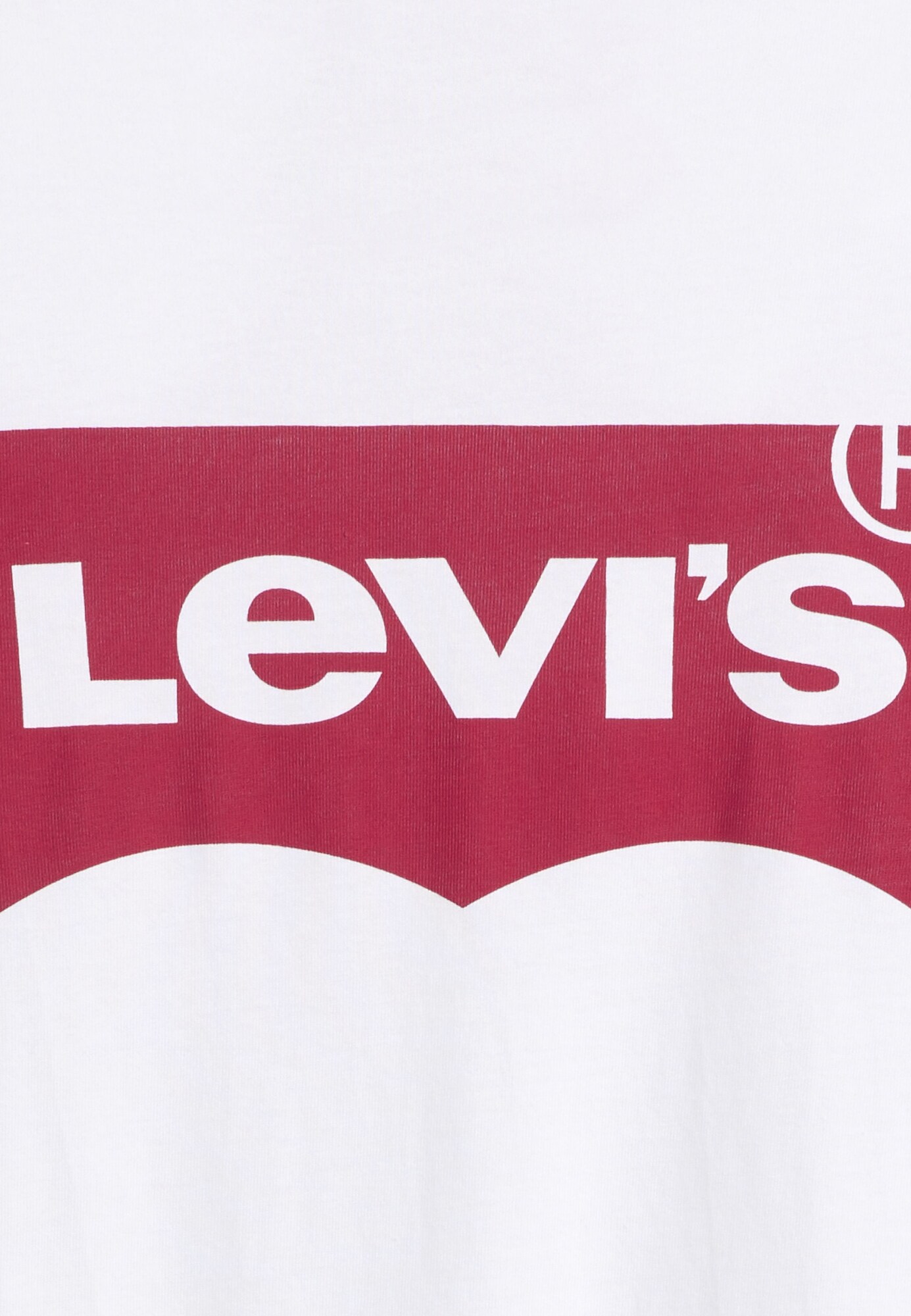 LEVI'S ® Tričko 'Perfect Tee' červená / šedobiela (obrázok 5)