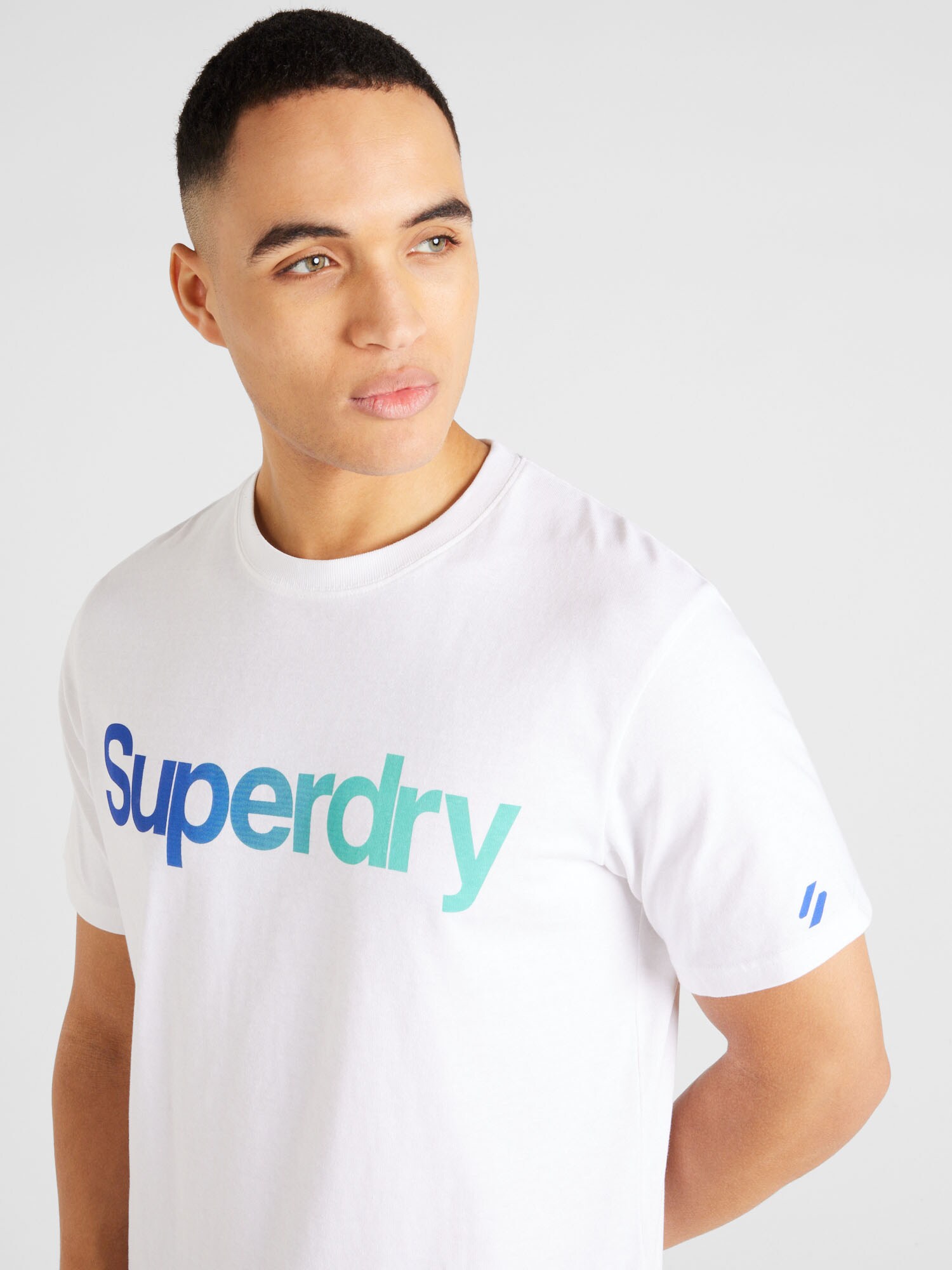 Superdry & Co Tričko modrá / vodová / biela (obrázok 5)