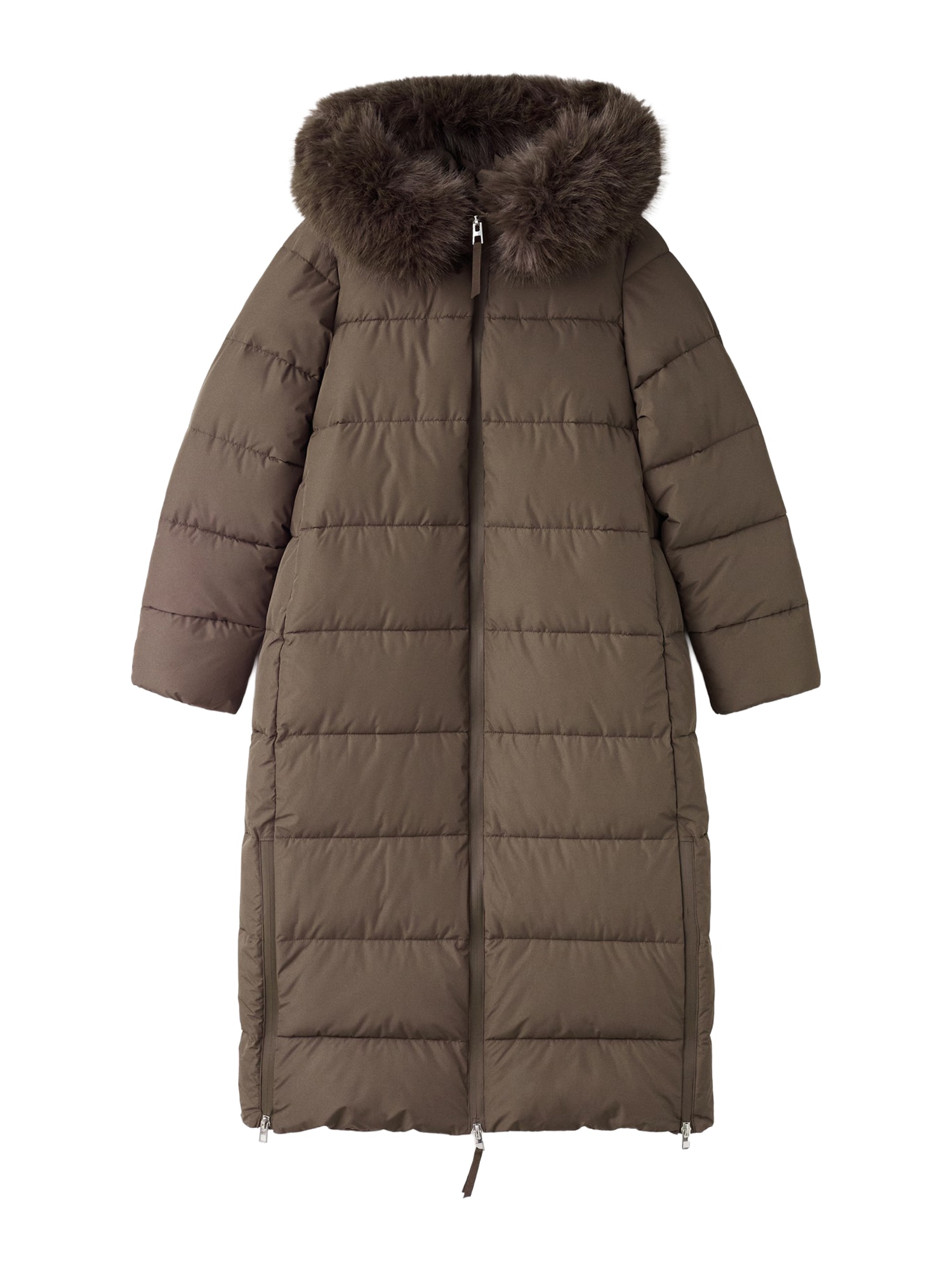 MANGO Palton de iarnă  ciocolatiu