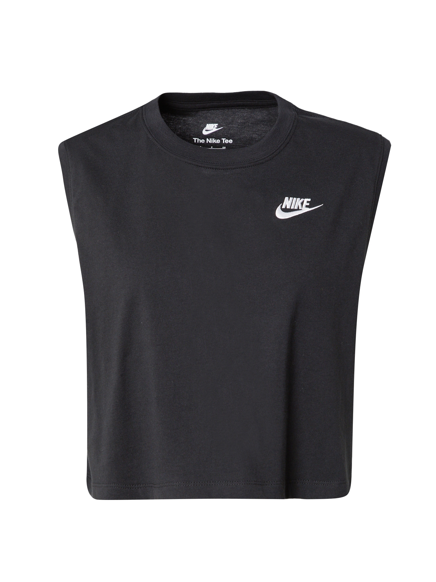 Nike Sportswear Top 'CLUB'  čierna / biela