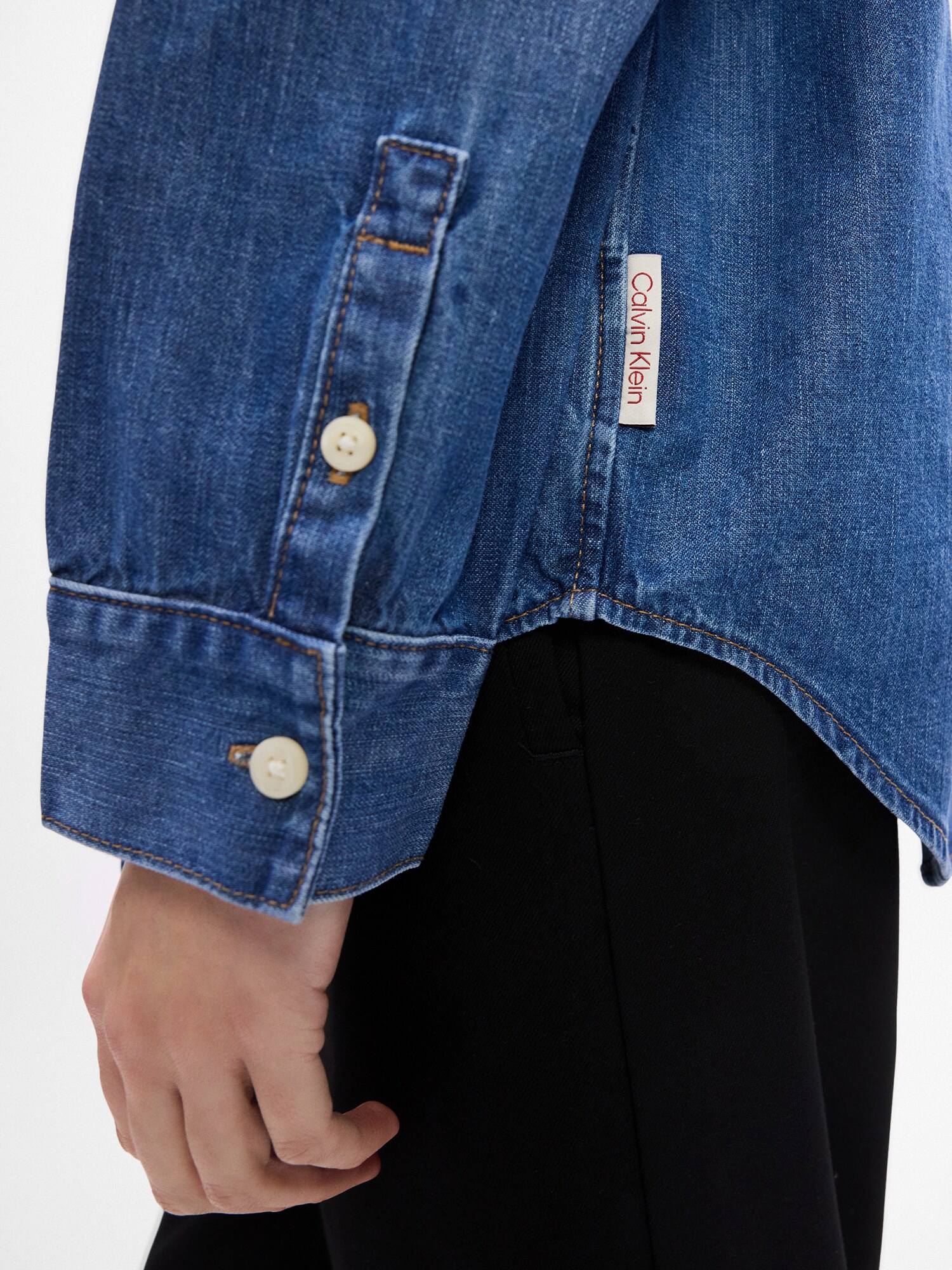 Calvin Klein Jeans Blúzka 'HASTINGS'  modrá (obrázok 5)