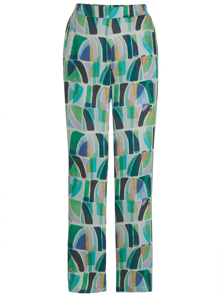 Goldner Hose 'Vera' Damen Größe 24 blau / grau / hellgrün / schwarz