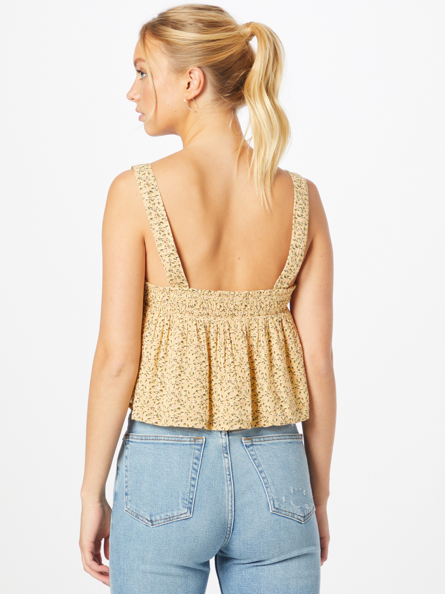 American Eagle Top žltá / tmavožltá / zelená / ružová / biela (obrázok 3)