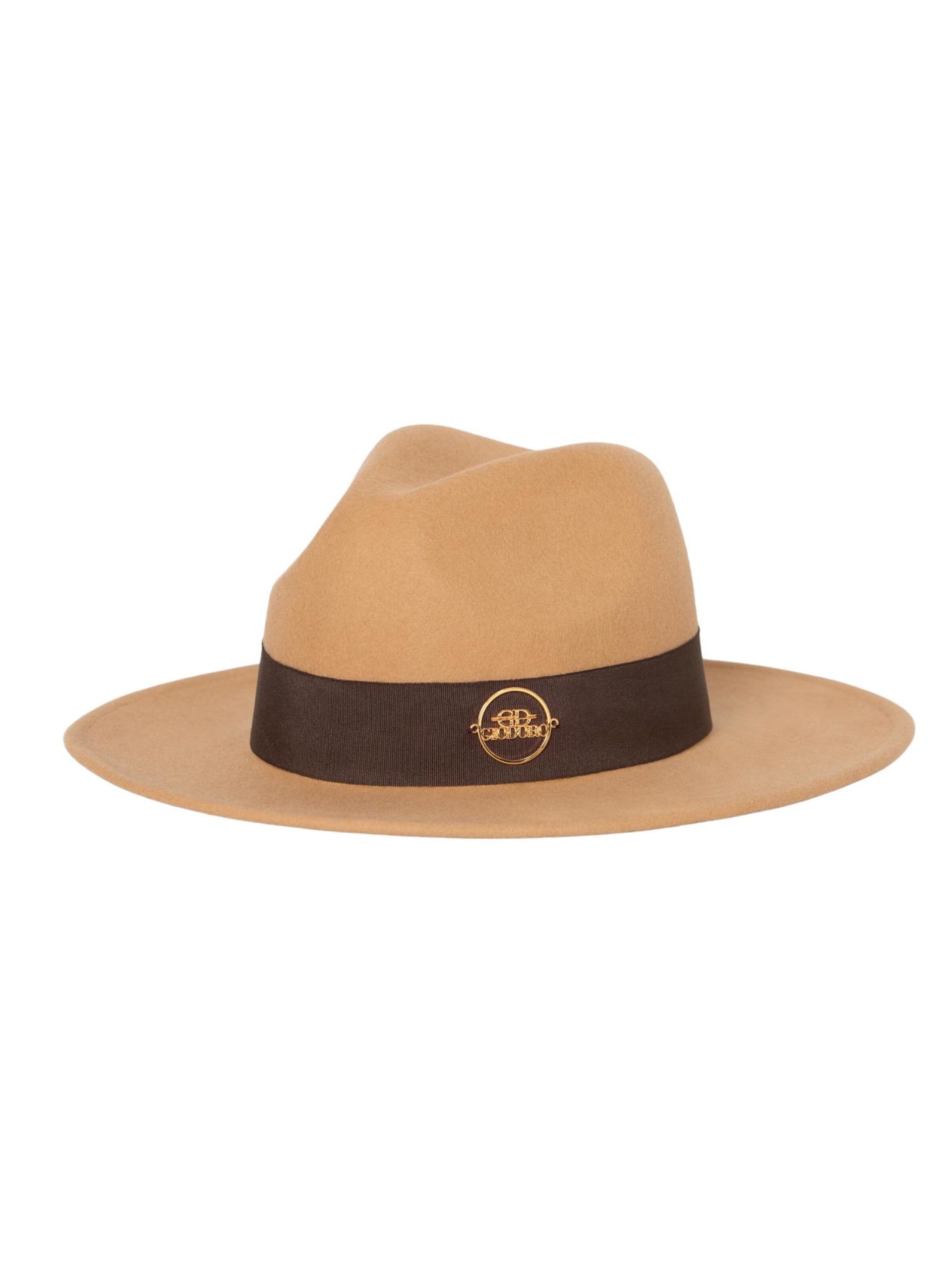 Giodoro Hatt 'Alvossi Fedora Felt Hat with Brown Ribbon' herr