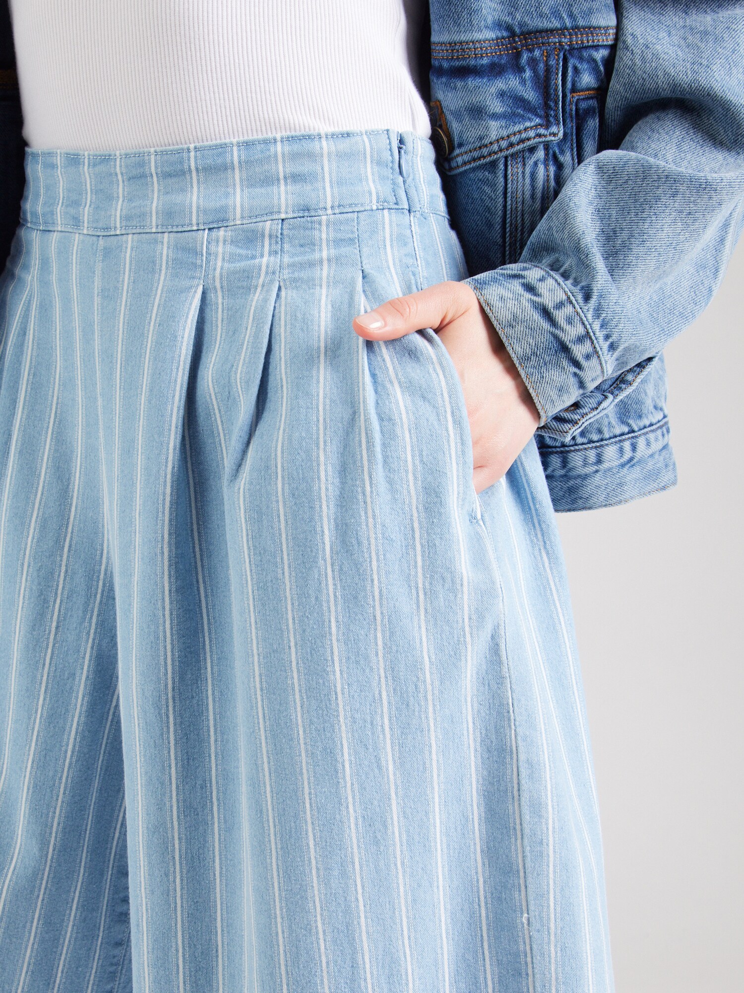 OBJECT Džínsy 'OBJELSIE' modrá denim / biela (obrázok 5)