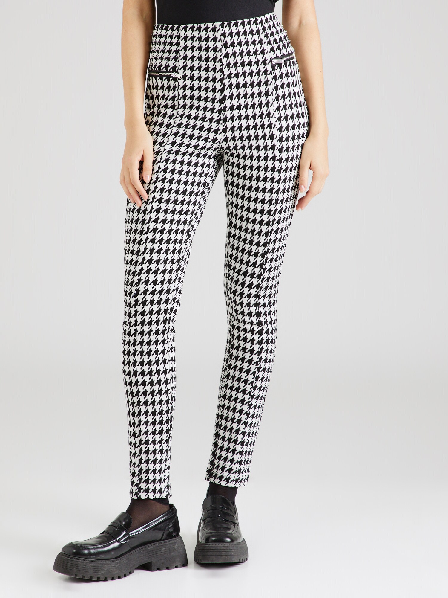 ONLY Leggings 'DAPHNE'  fekete / fehér termék 2. képe