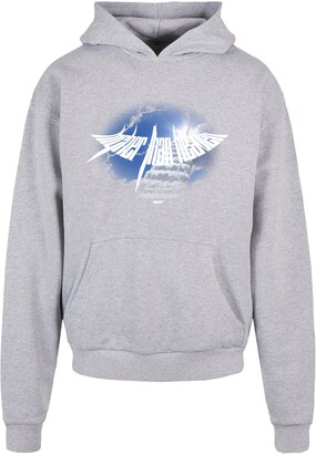 MJ Gonzales Sweatshirt ‘Higher Than Heaven’ Blauw / Grijs / Grijs gemêleerd / Wit