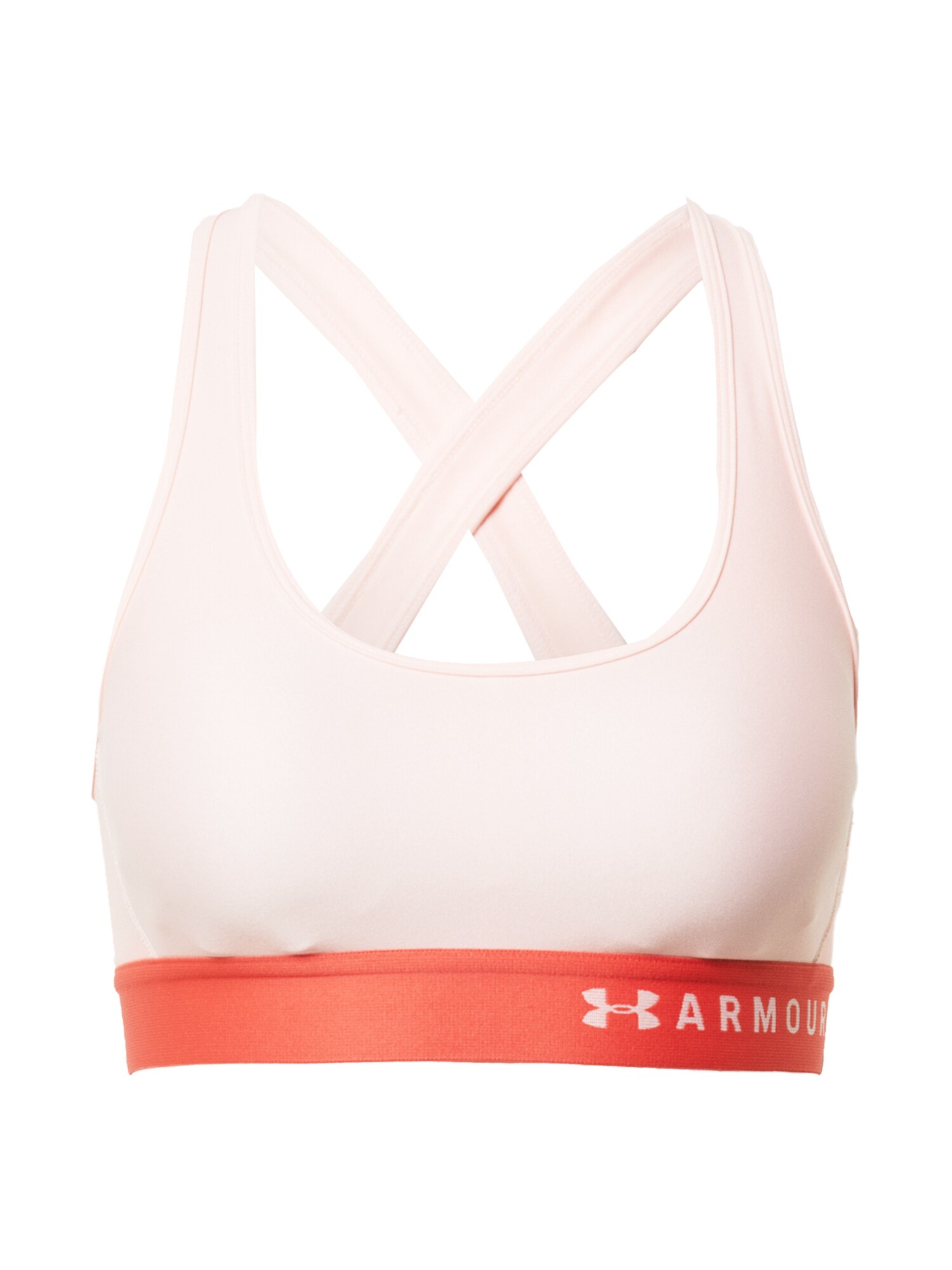 UNDER ARMOUR Sportinė liemenėlė  pastelinė rožinė / balta / melionų spalva