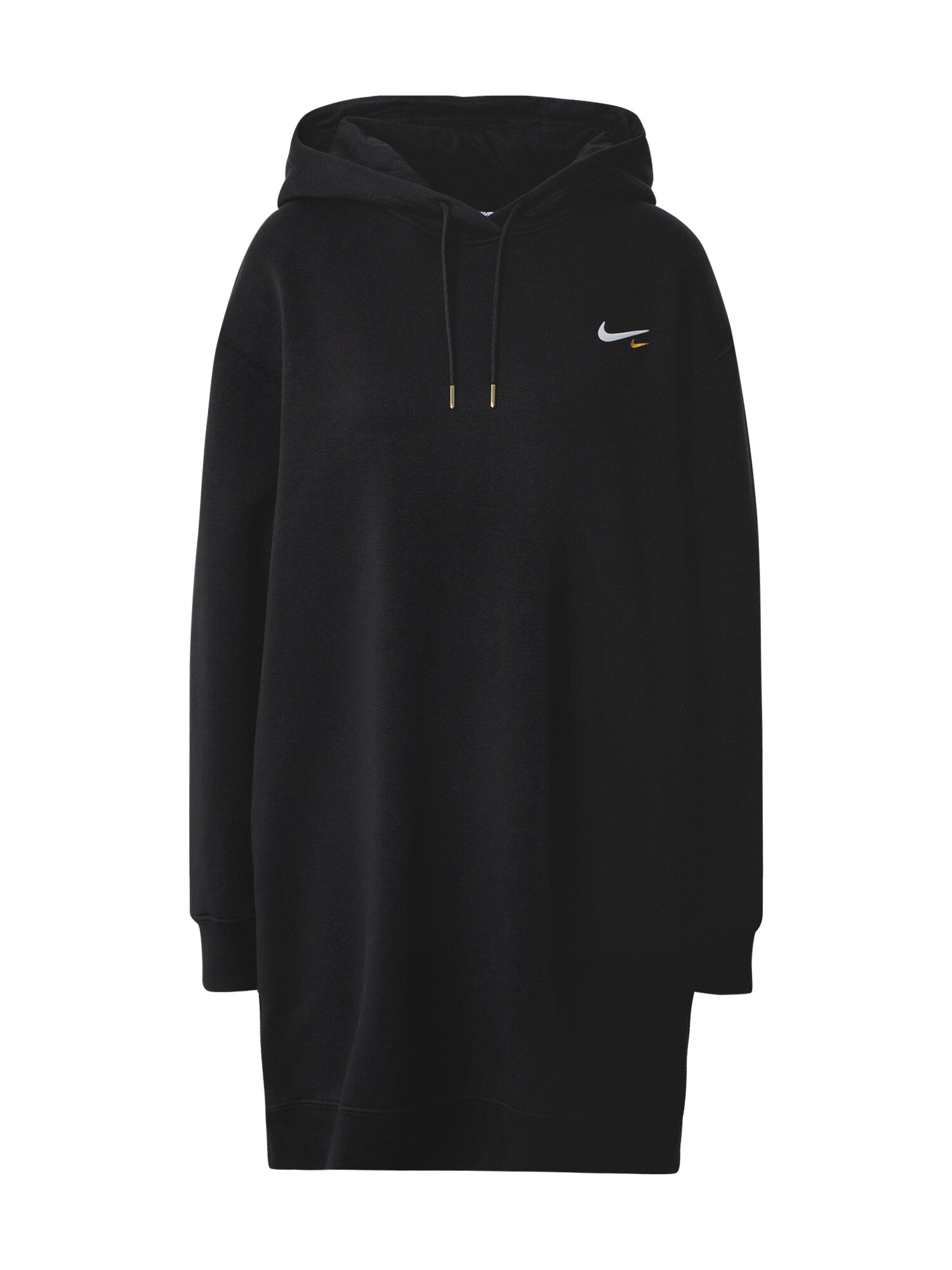 NIKE Suknelė  juoda / balta / auksas