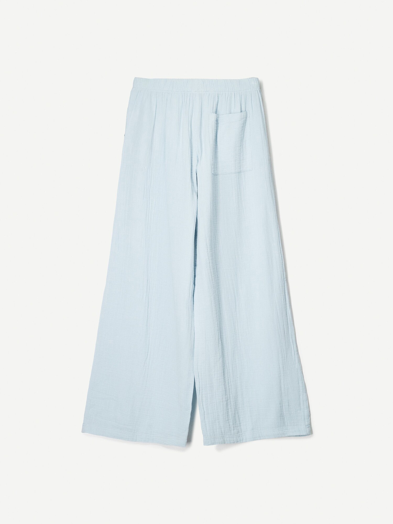 Bershka Nohavice pastelovo modrá (obrázok 5)