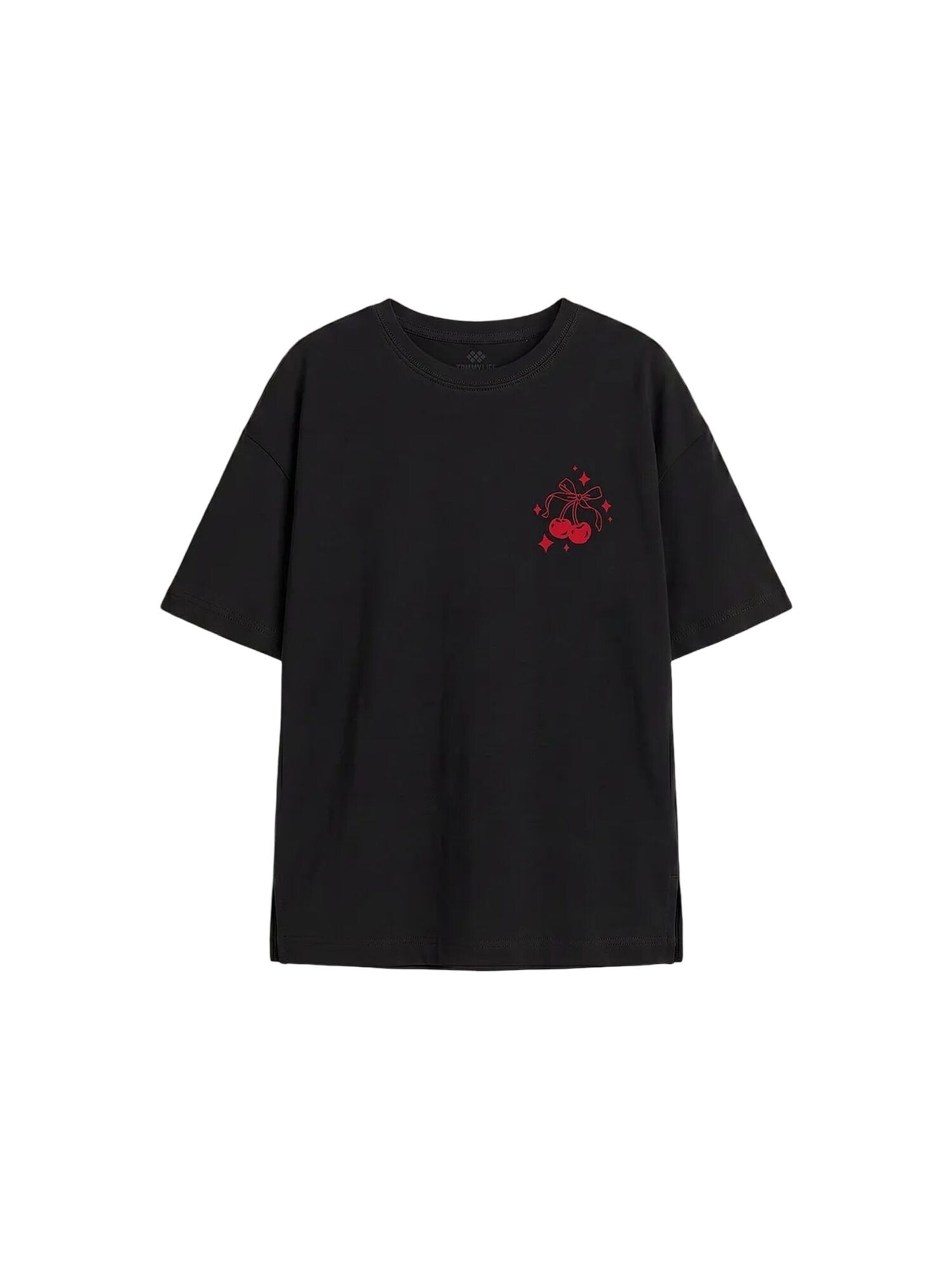 Tommy Life Majica 'TOMMY Baumwoll-Stretch-T-Shirt' crna