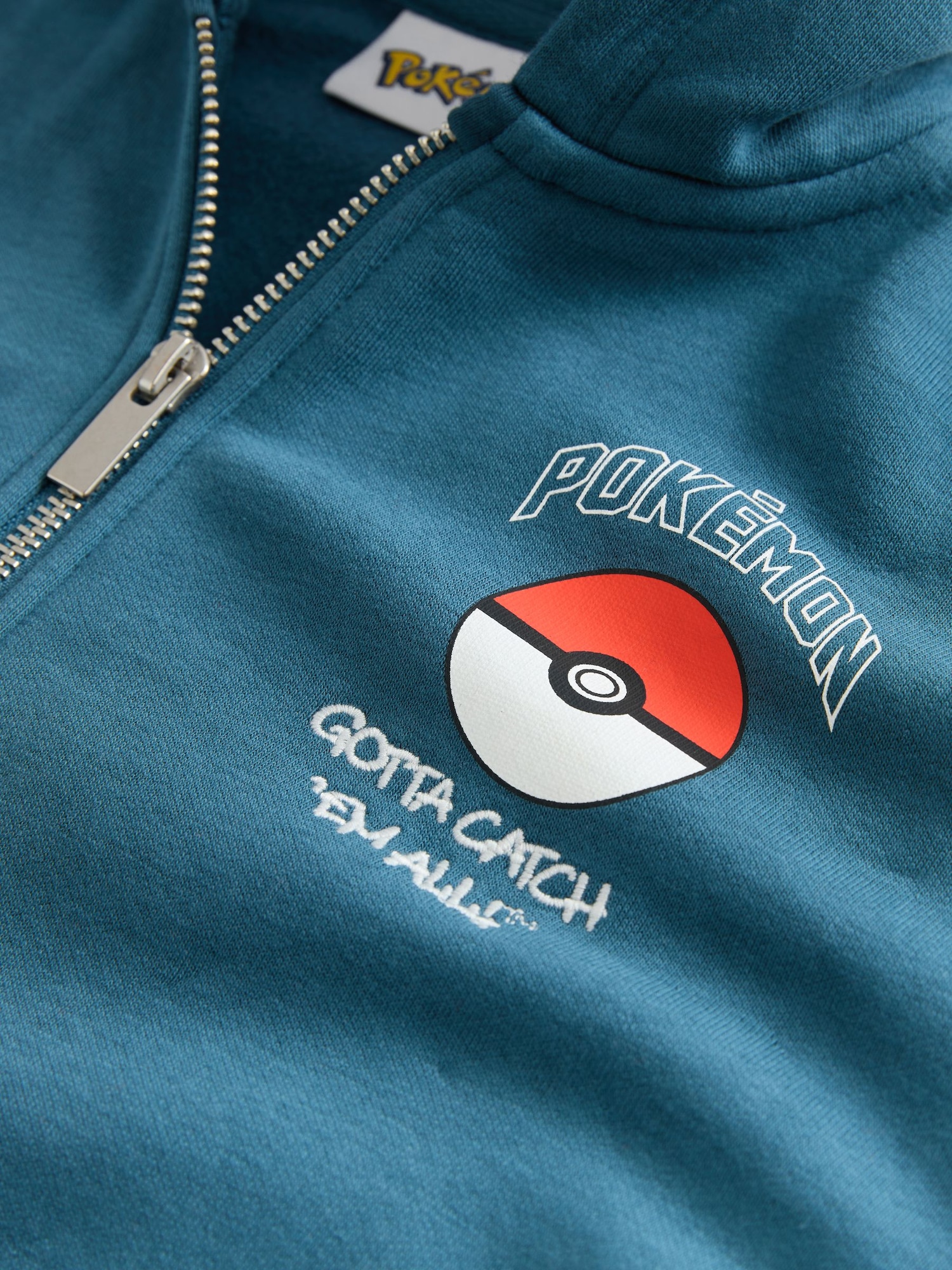 Next Tepláková bunda 'Pokemon'  modrá / červená / biela (obrázok 3)