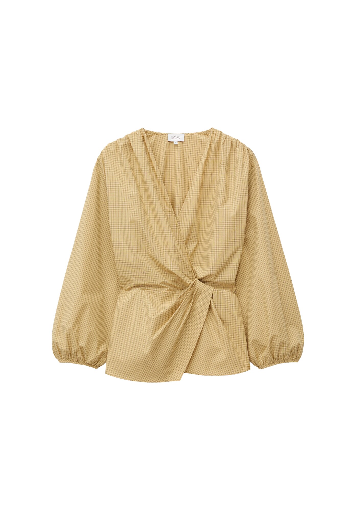 & Other Stories Blusa marrón / miel / blanco