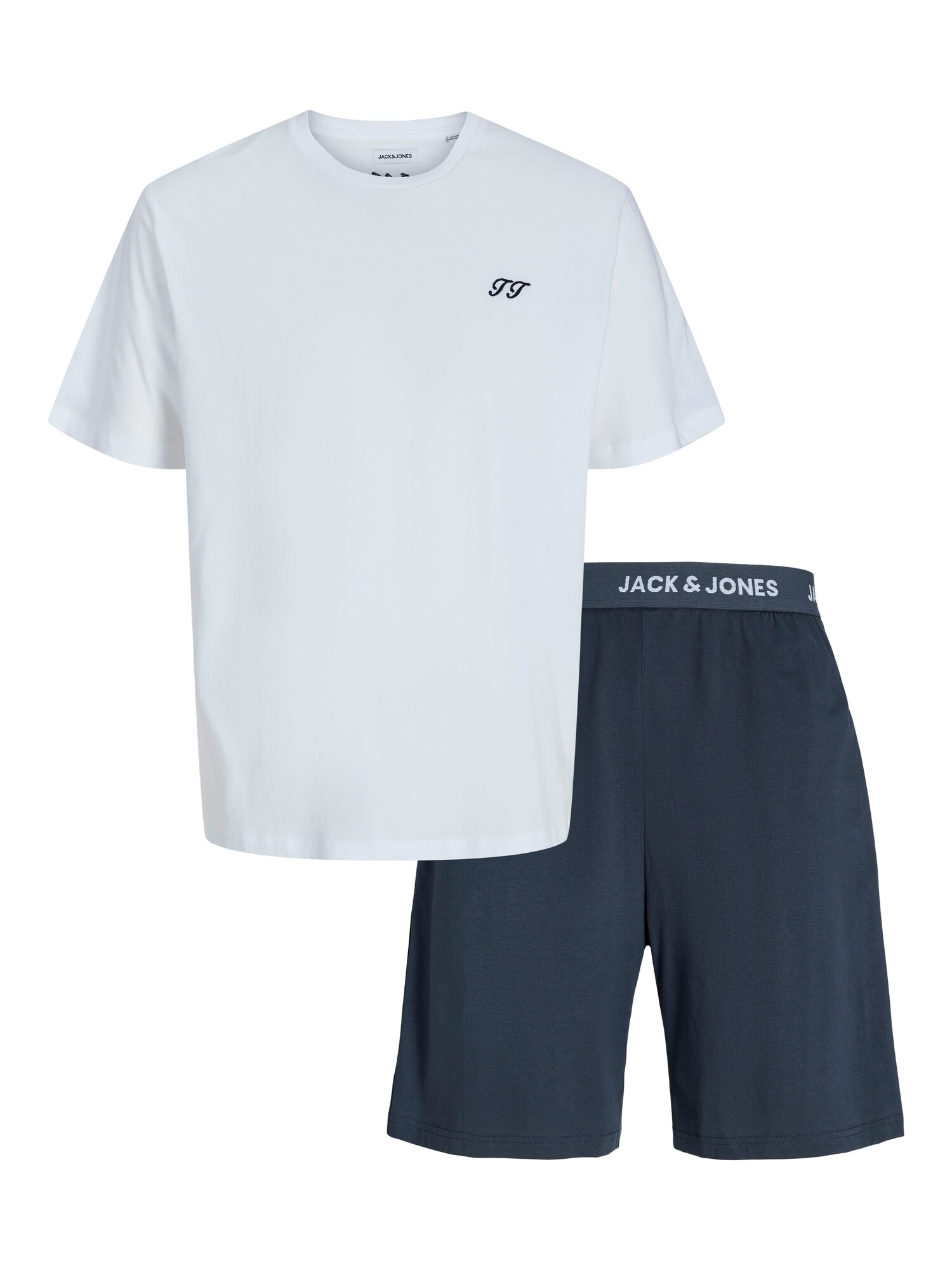 JACK & JONES Házi ruha 'JACOMAHA'  tengerészkék / fehér akciós termékkép 1