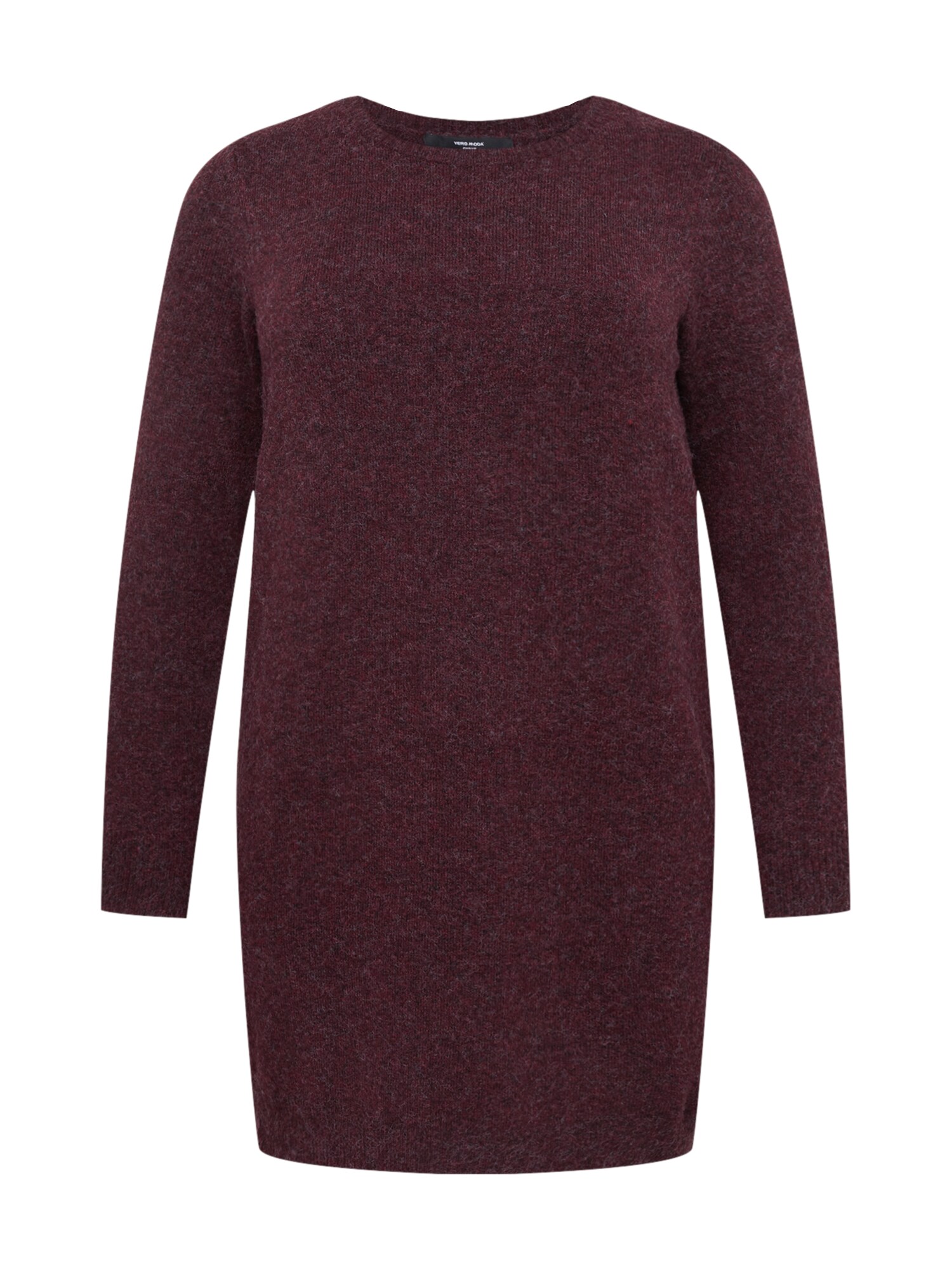 Vero Moda Curve Pletena obleka 'Doffy'  vinsko rdeča