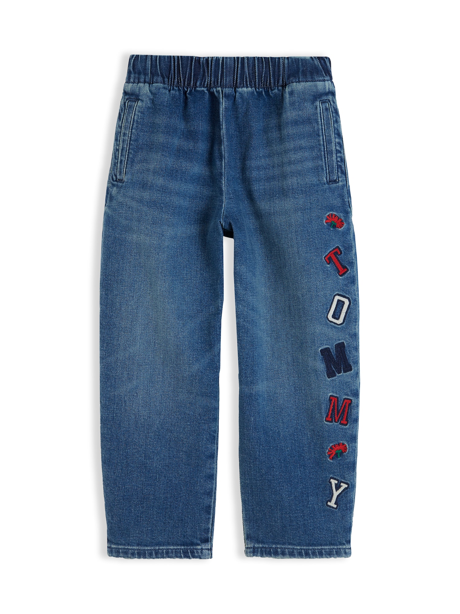 TOMMY HILFIGER Jeans albastru marin / albastru denim / gri deschis / roșu intens